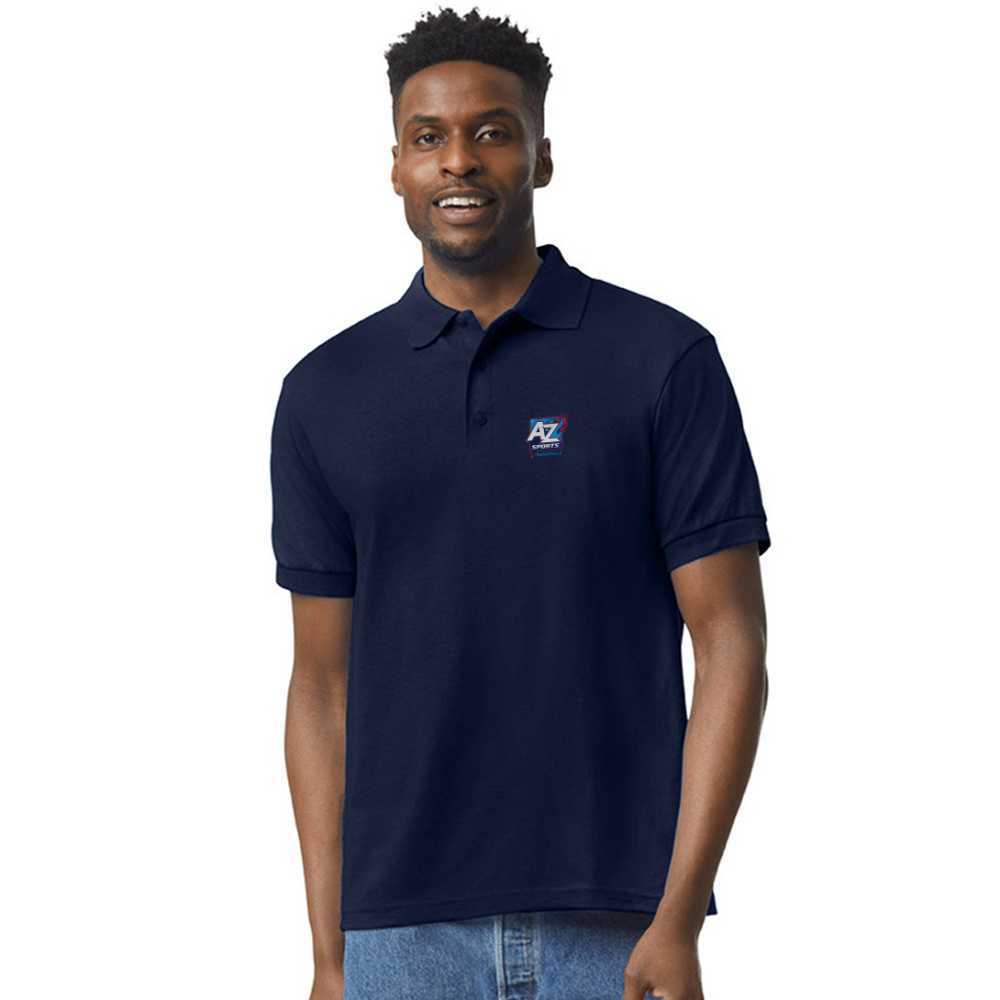 A to Z Sports Nashville Jersey Polo - navy