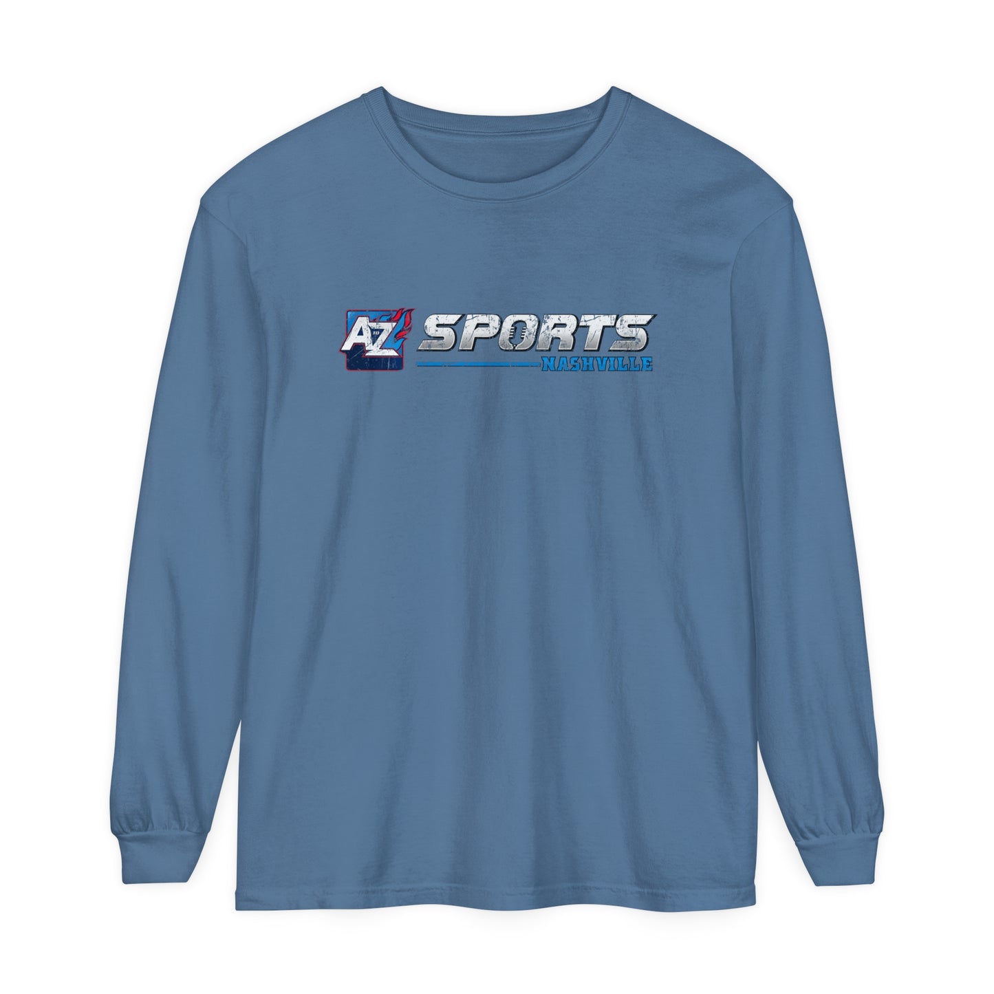 A to Z Sports Nashville Faded Horizontal Logo Long Sleeve T-Shirt