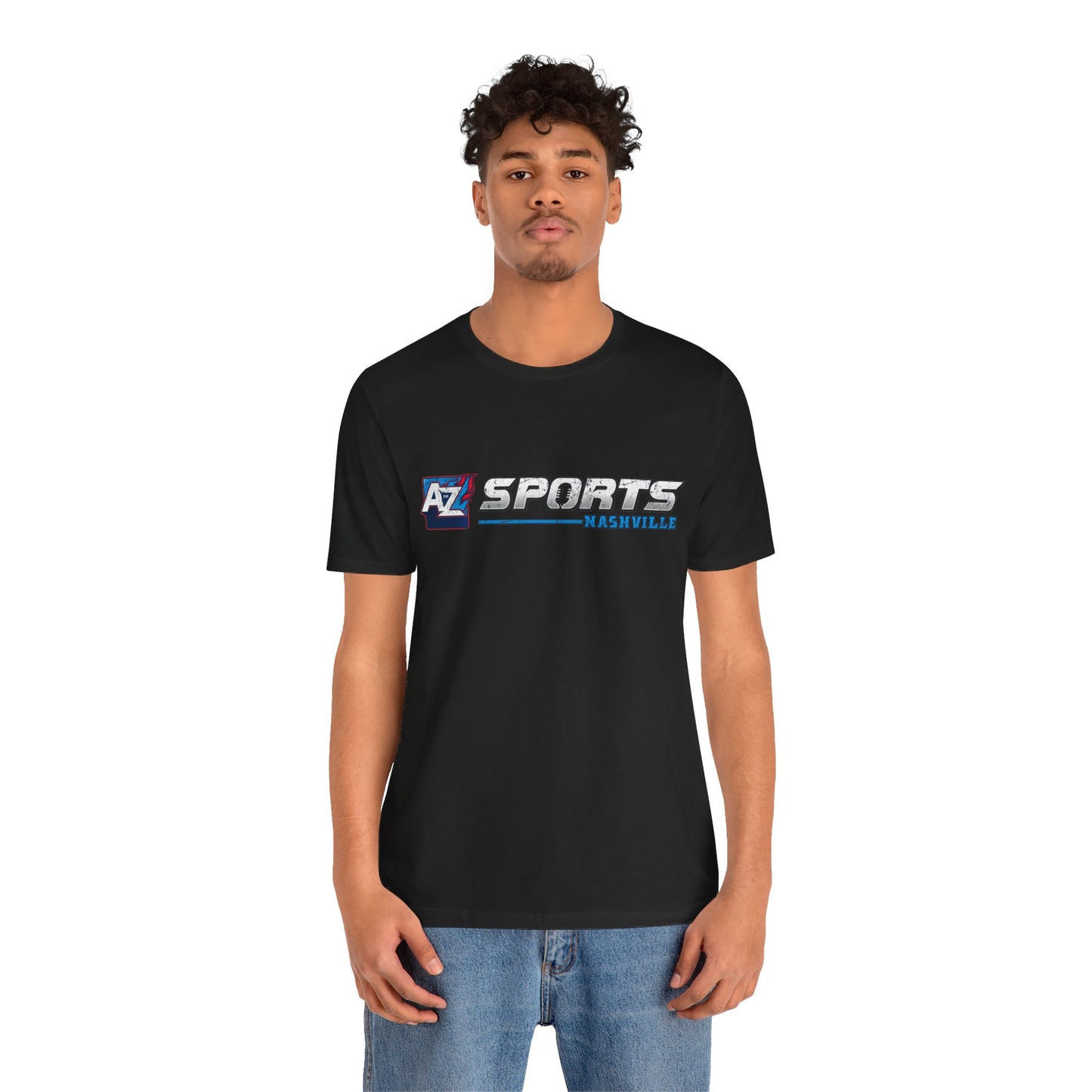A to Z Sports Nashville Faded Horizontal Short Sleeve Tee