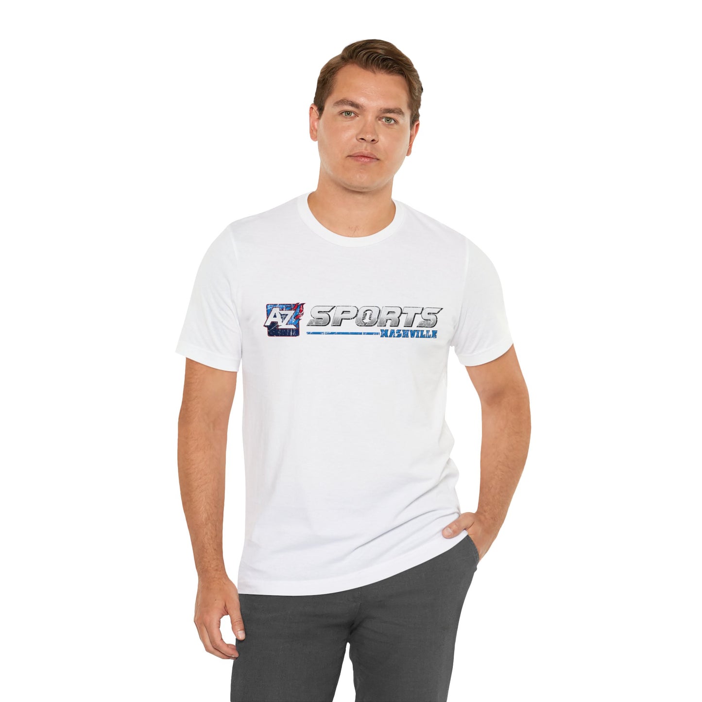 A to Z Sports Nashville Faded Horizontal Short Sleeve Tee
