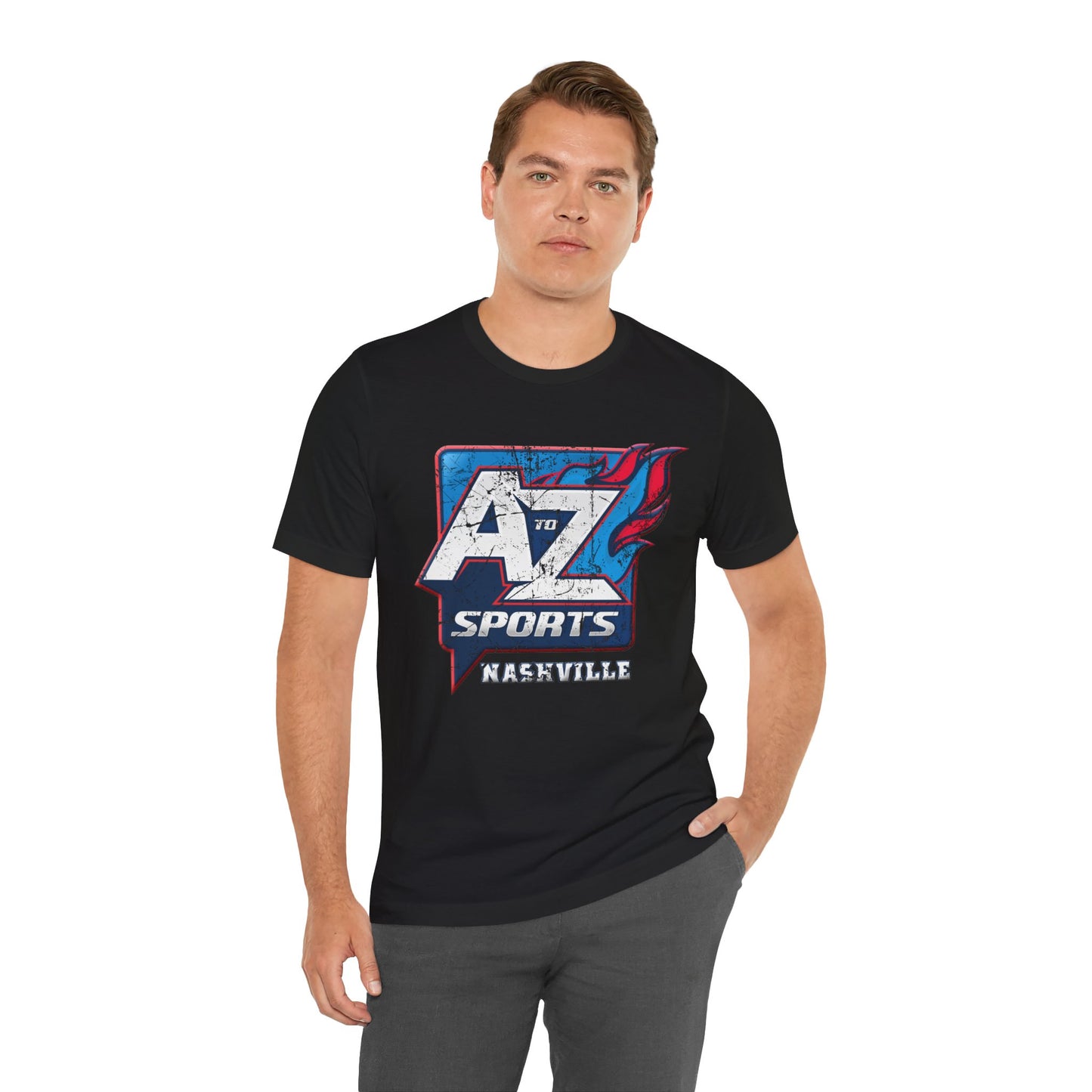 A to Z Sports Nashville Faded Short Sleeve Tee
