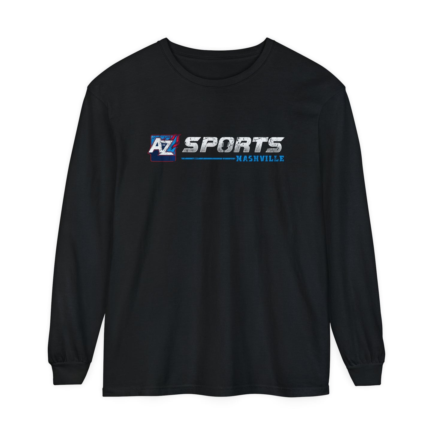 A to Z Sports Nashville Faded Horizontal Logo Long Sleeve T-Shirt