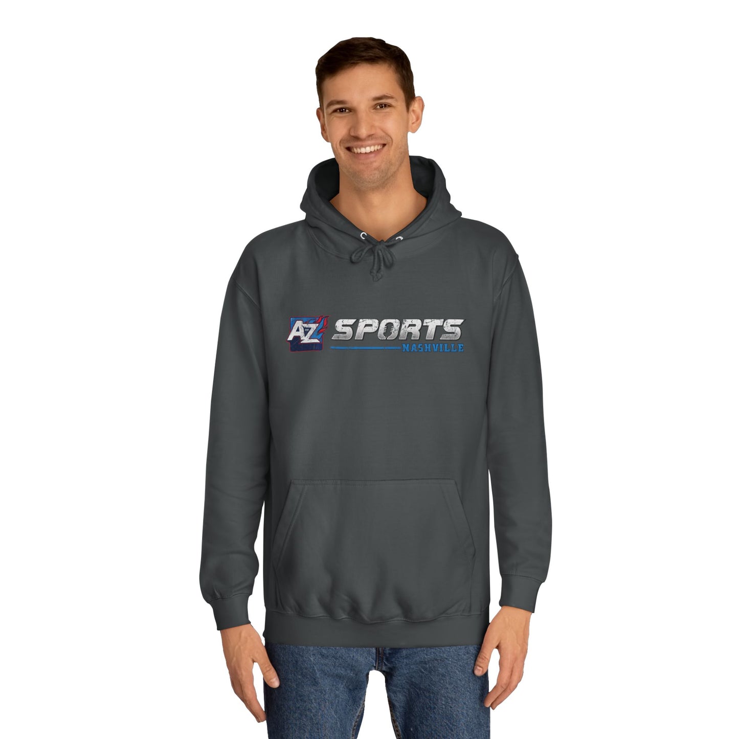A to Z Sports Nashville Faded Horizontal Logo Hoodie