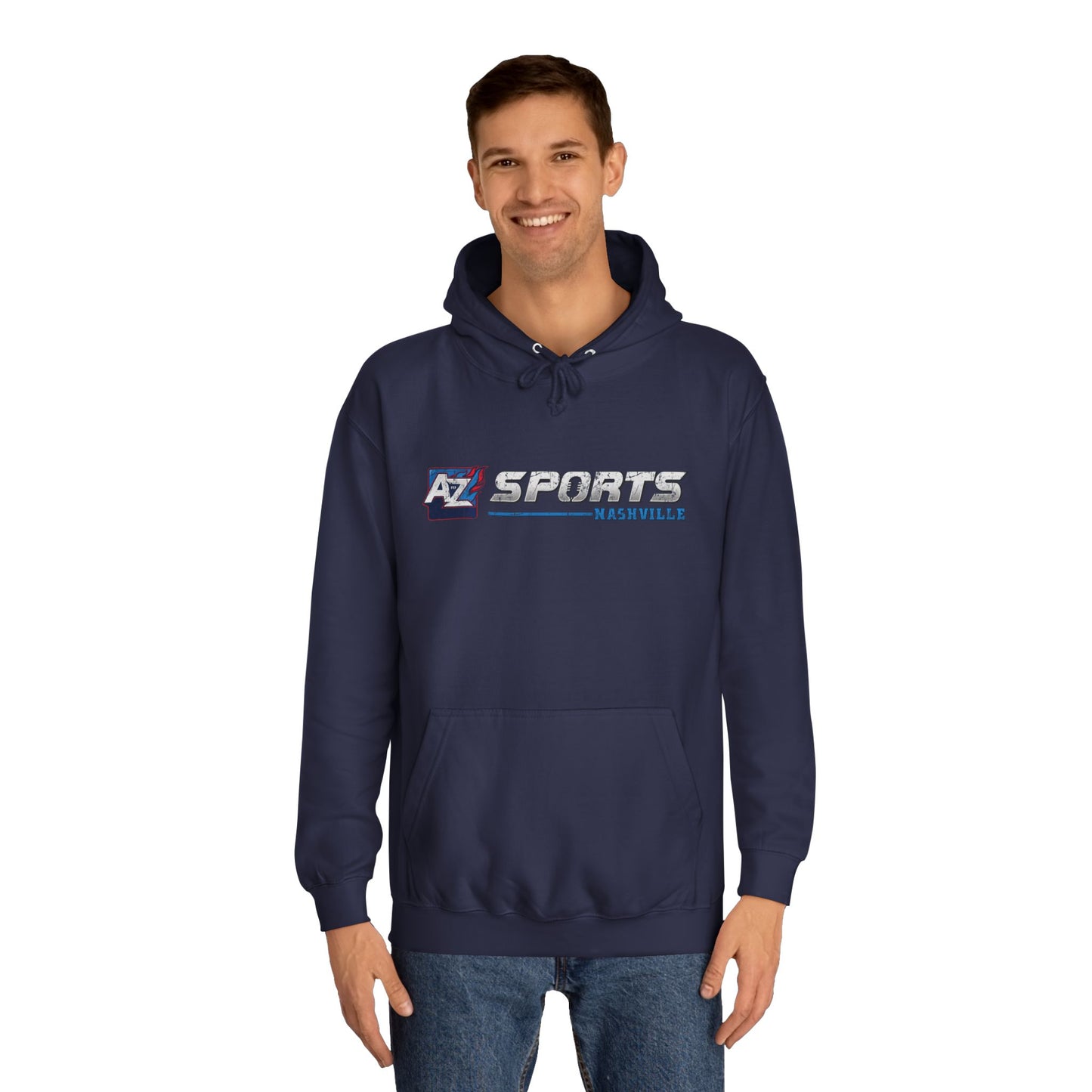 A to Z Sports Nashville Faded Horizontal Logo Hoodie
