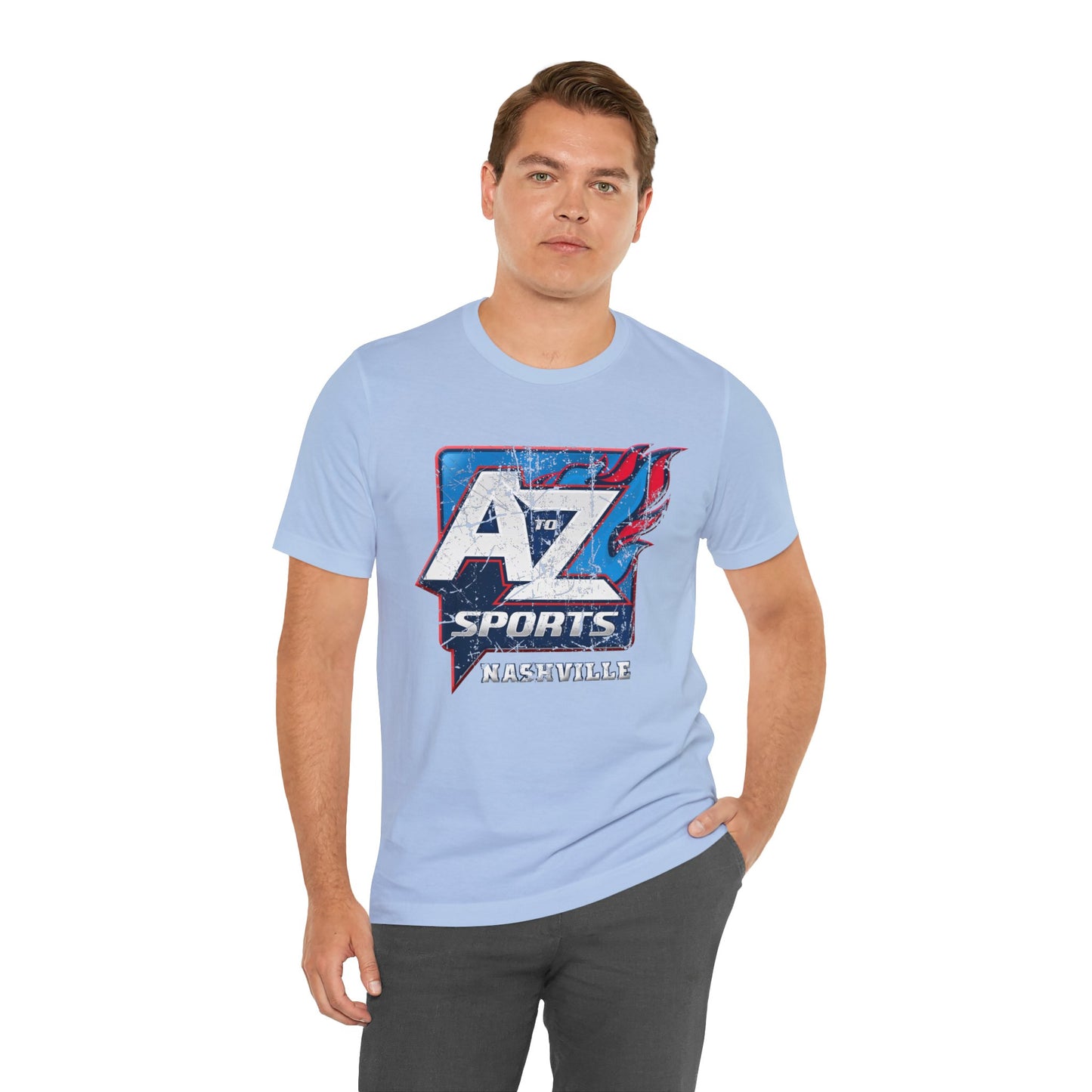 A to Z Sports Nashville Faded Short Sleeve Tee