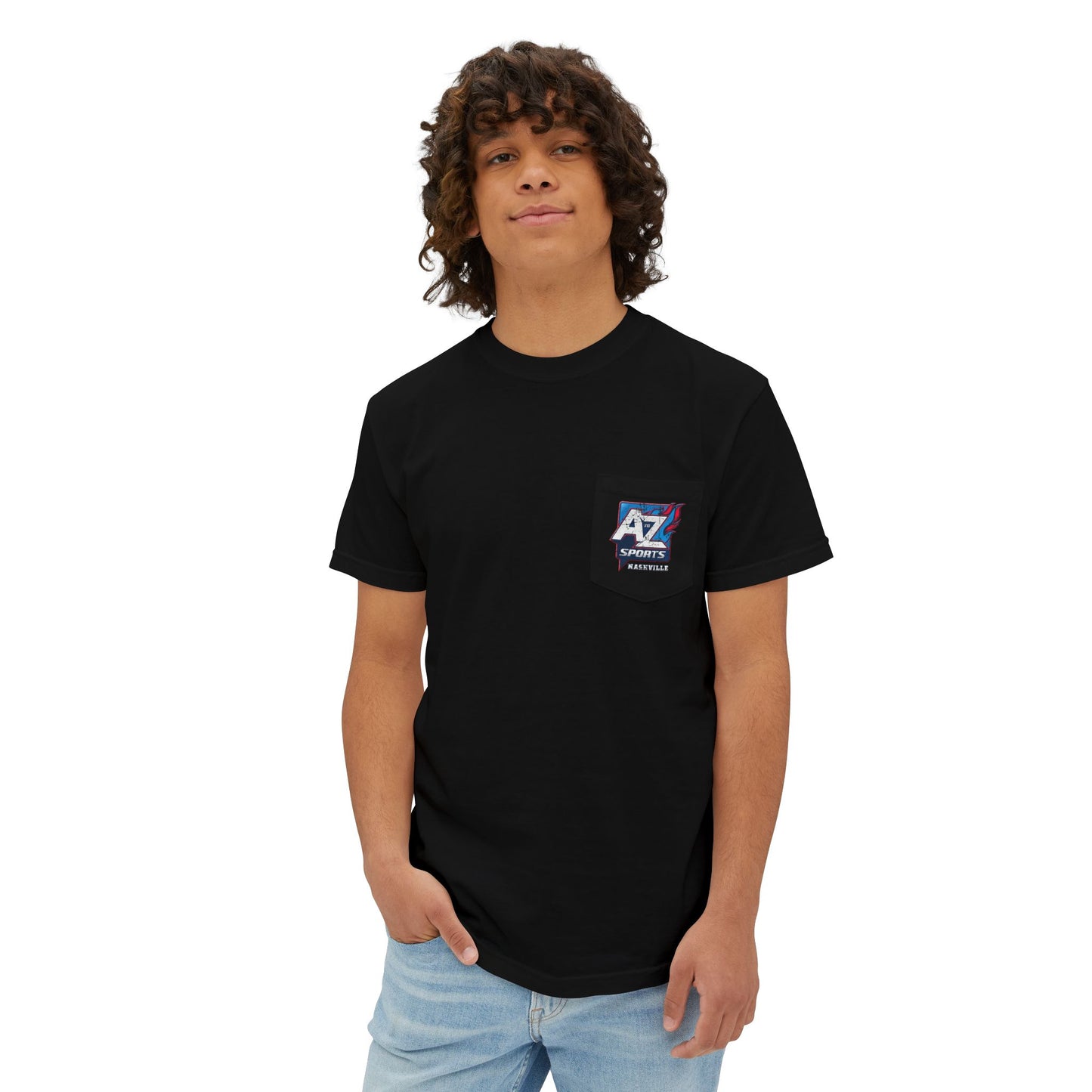 A to Z Sports Nashville Faded Pocket T-Shirt