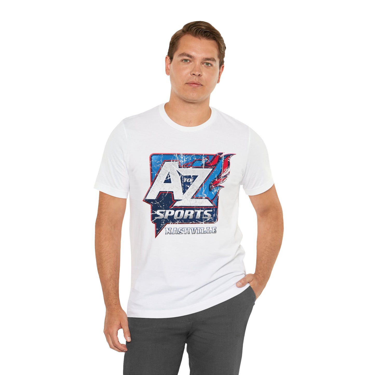 A to Z Sports Nashville Faded Short Sleeve Tee