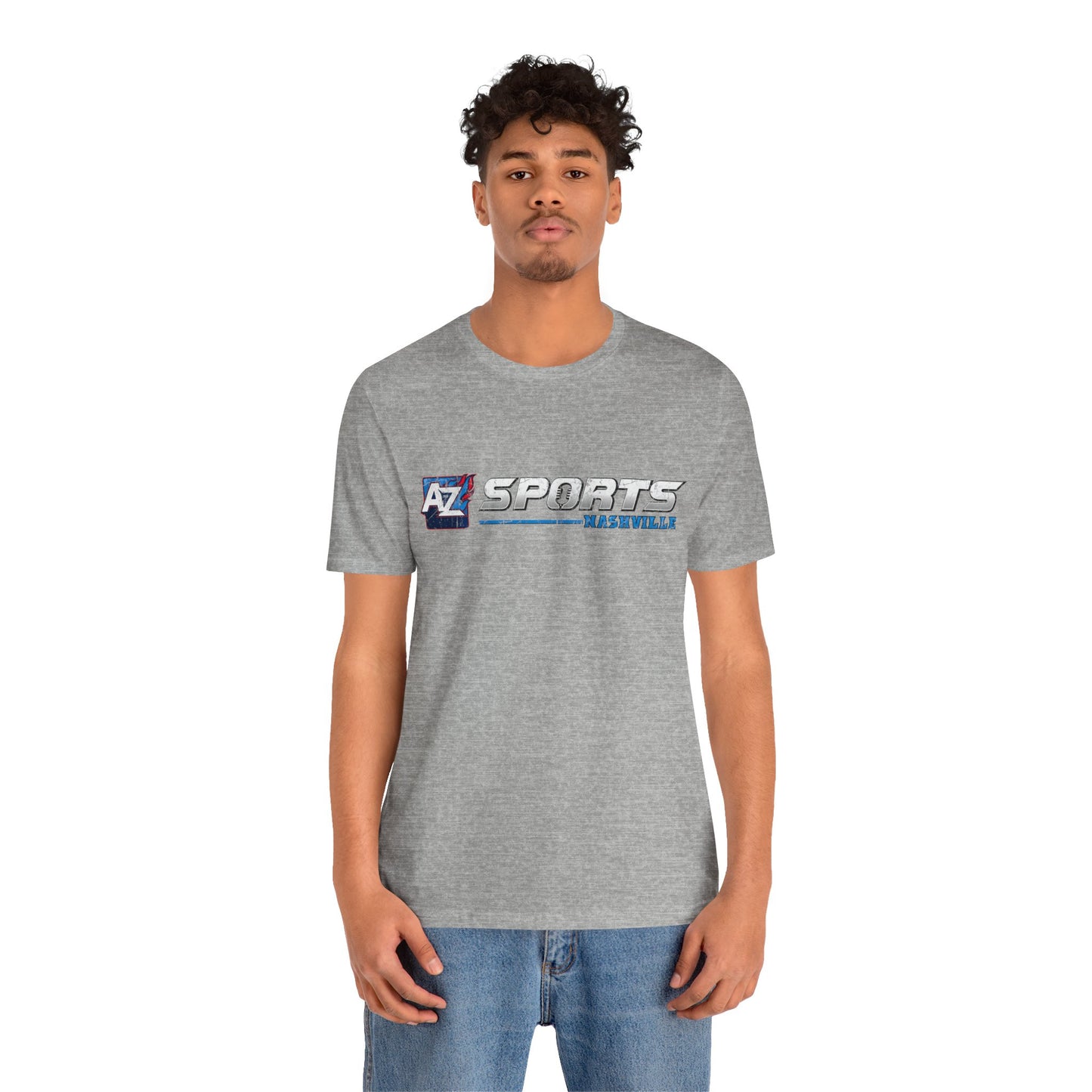 A to Z Sports Nashville Faded Horizontal Short Sleeve Tee