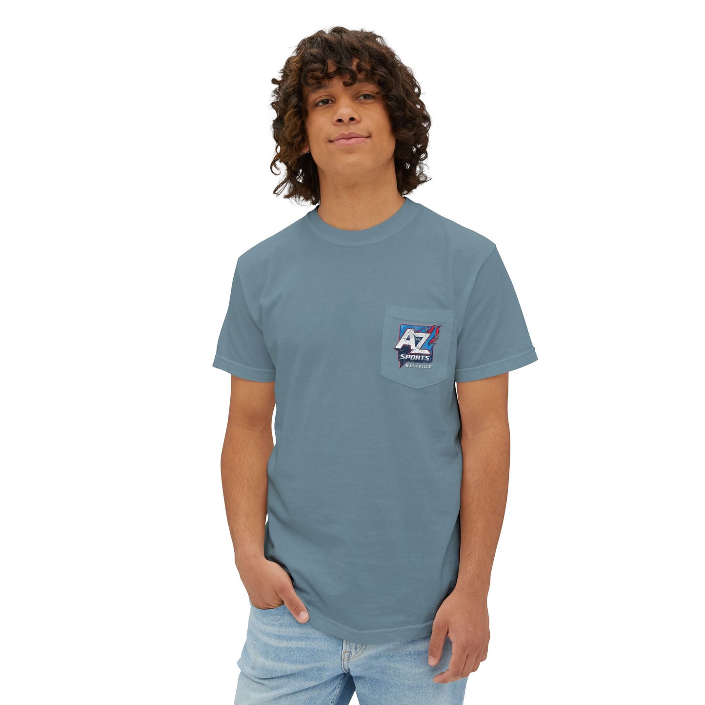 A to Z Sports Nashville Faded Pocket T-Shirt