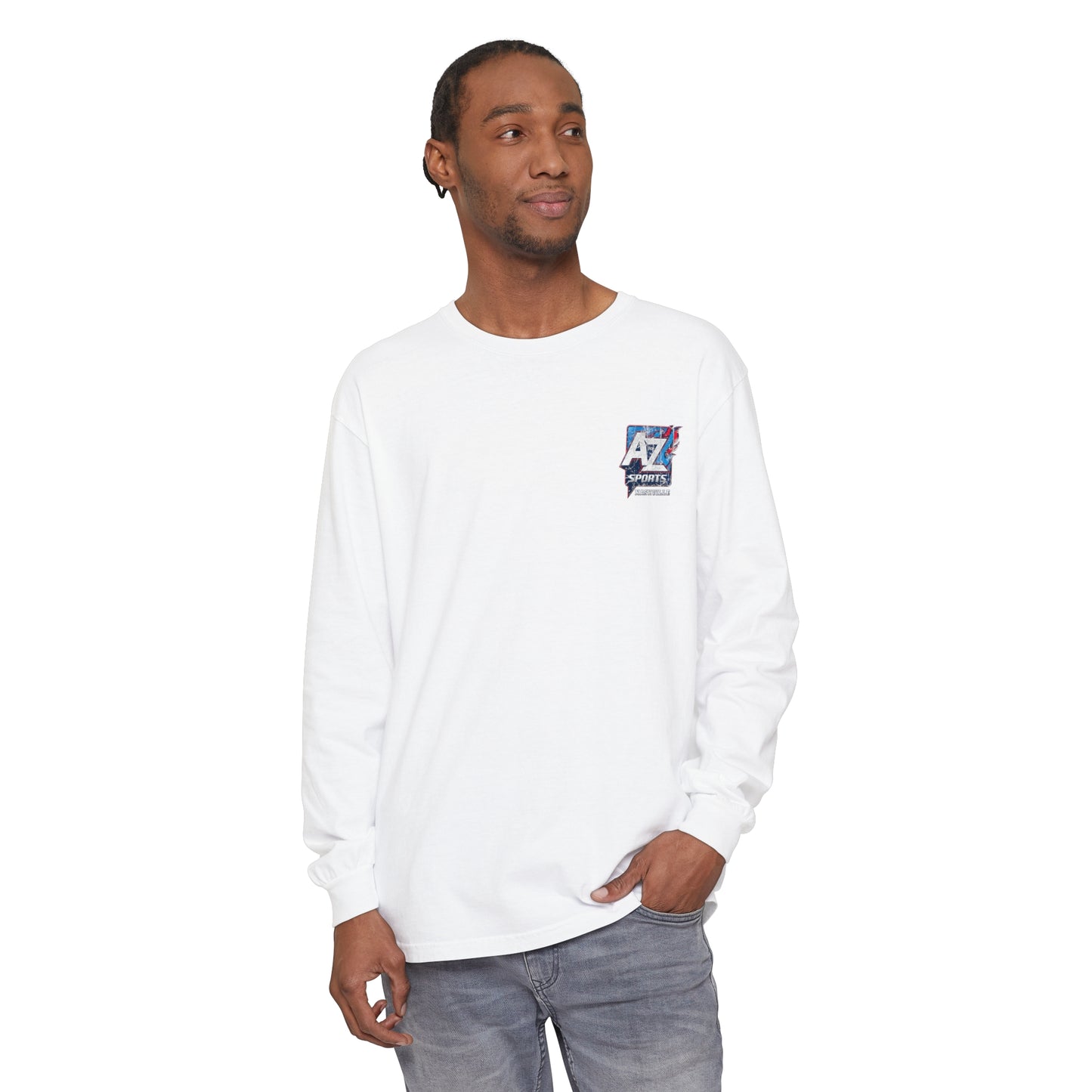 A to Z Sports Nashville Faded Square Chest Long Sleeve T-Shirt