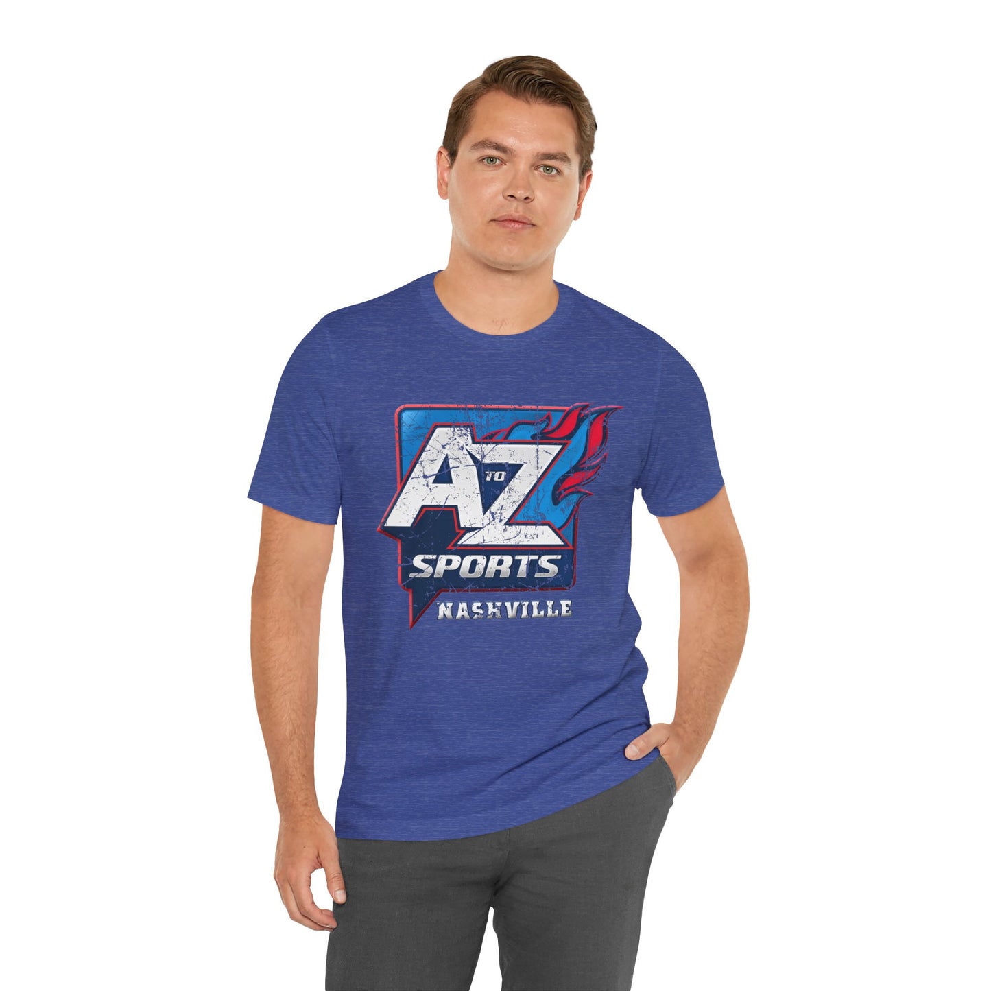 A to Z Sports Nashville Faded Short Sleeve Tee