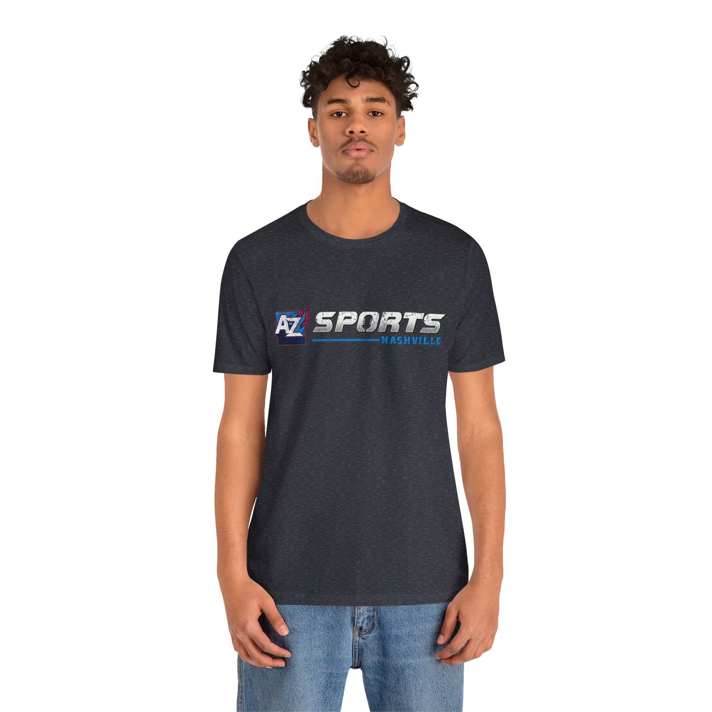 A to Z Sports Nashville Faded Horizontal Short Sleeve Tee