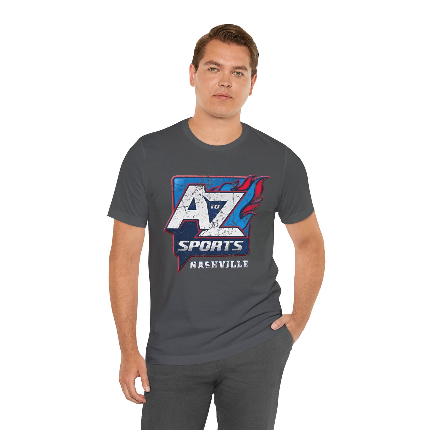 A to Z Sports Nashville Faded Short Sleeve Tee
