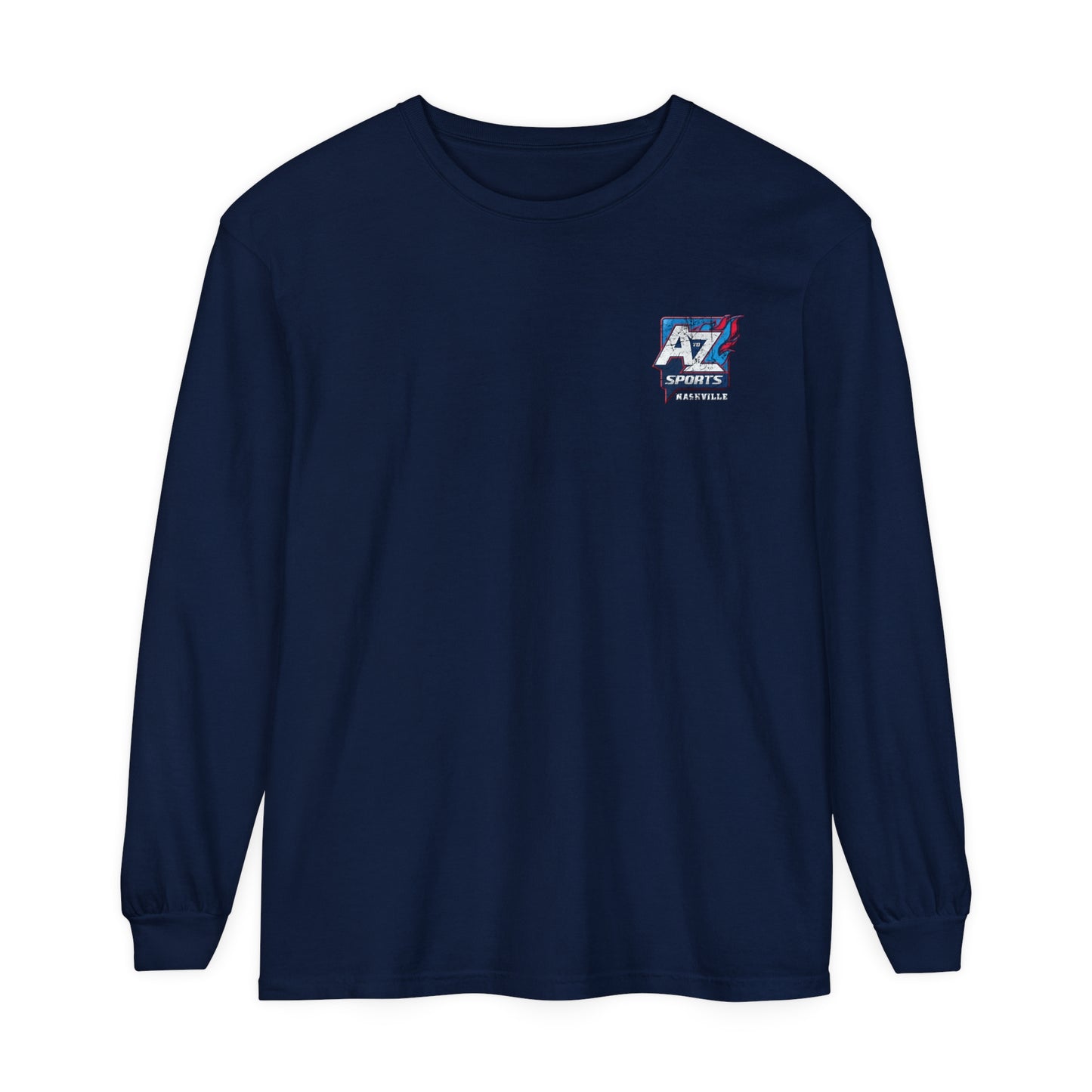 A to Z Sports Nashville Faded Square Chest Long Sleeve T-Shirt