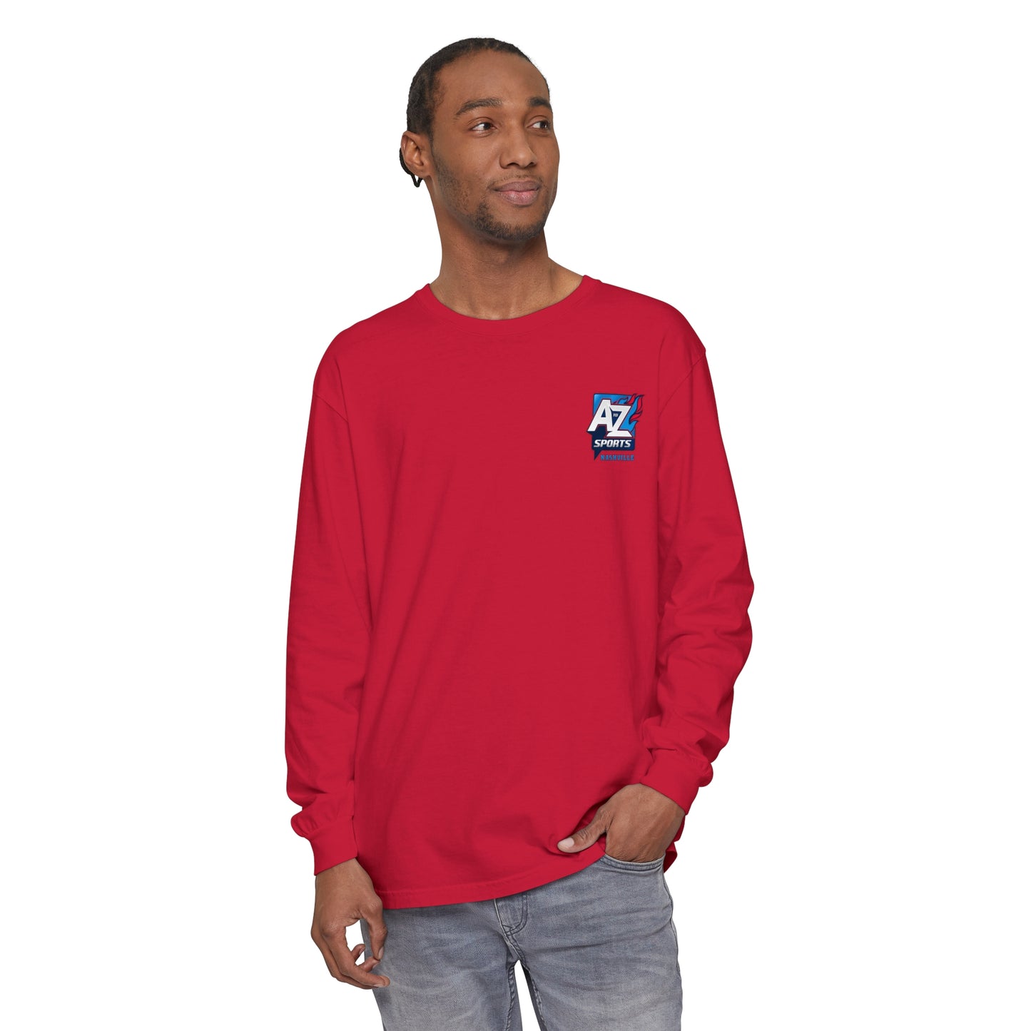 A to Z Sports Nashville Chest Logo Long Sleeve T-Shirt