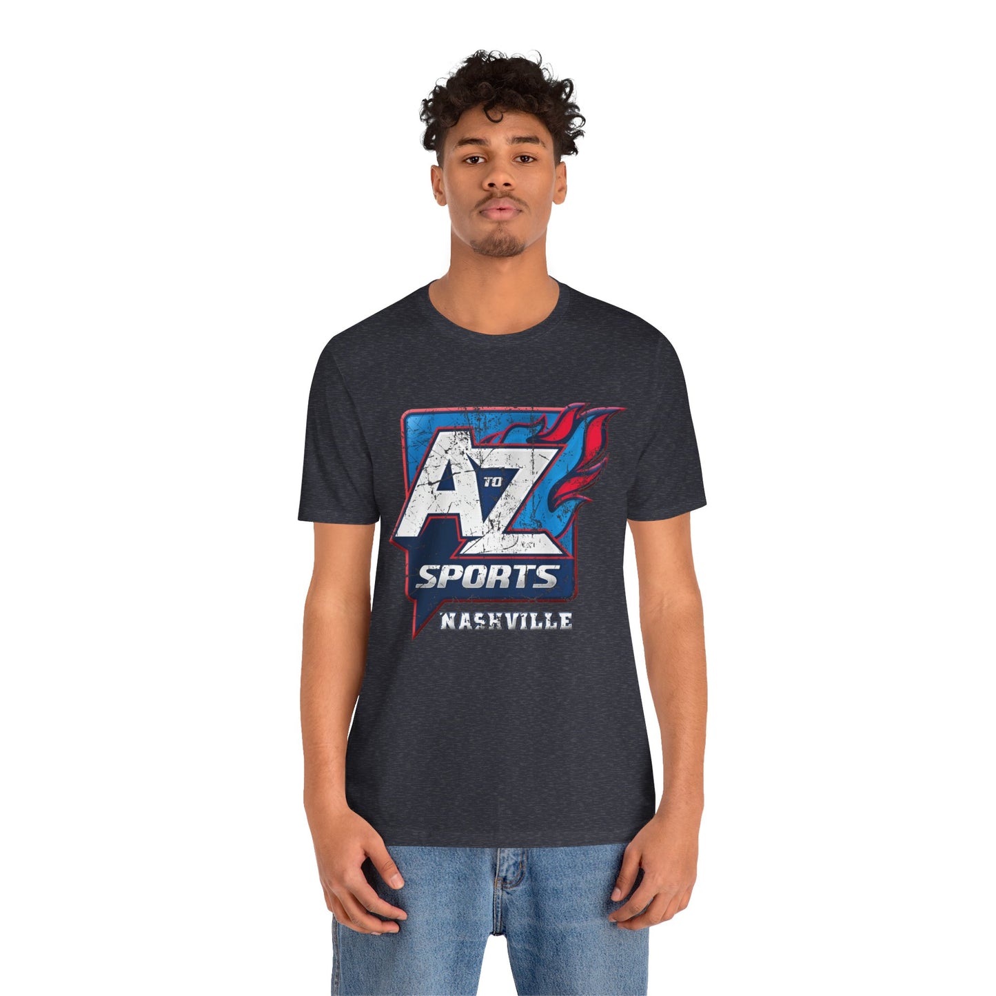 A to Z Sports Nashville Faded Short Sleeve Tee