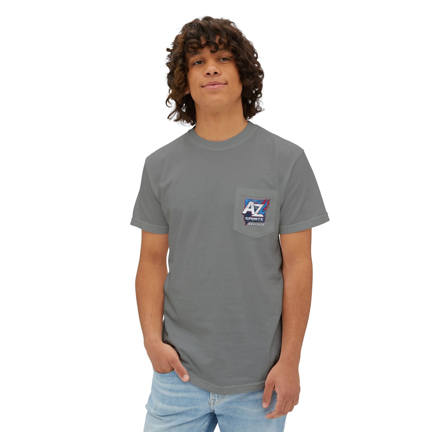 A to Z Sports Nashville Faded Pocket T-Shirt