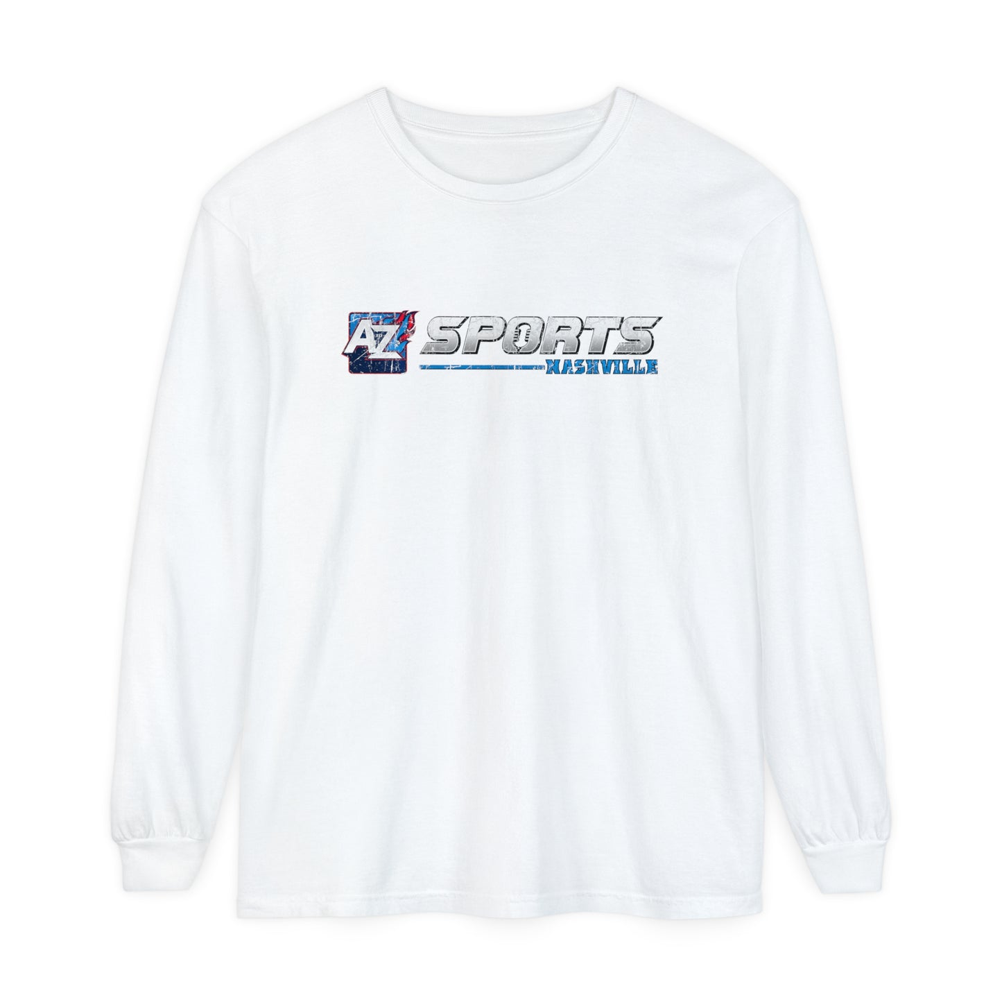 A to Z Sports Nashville Faded Horizontal Logo Long Sleeve T-Shirt