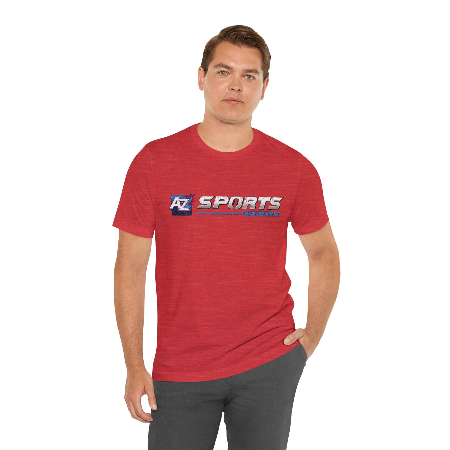 A to Z Sports Nashville Faded Horizontal Short Sleeve Tee