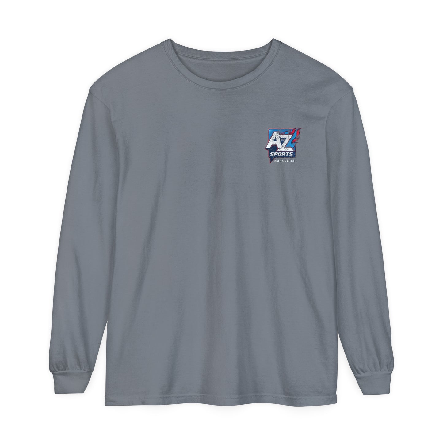 A to Z Sports Nashville Faded Square Chest Long Sleeve T-Shirt