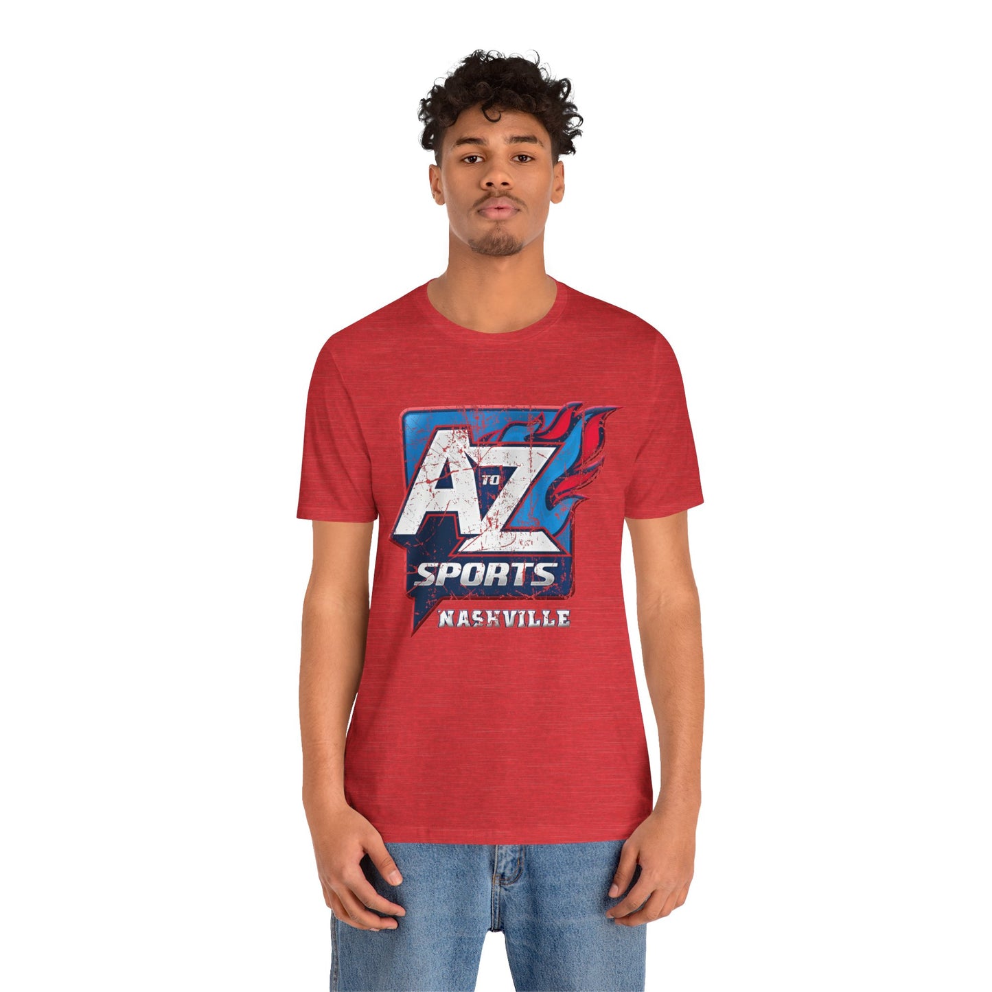 A to Z Sports Nashville Faded Short Sleeve Tee