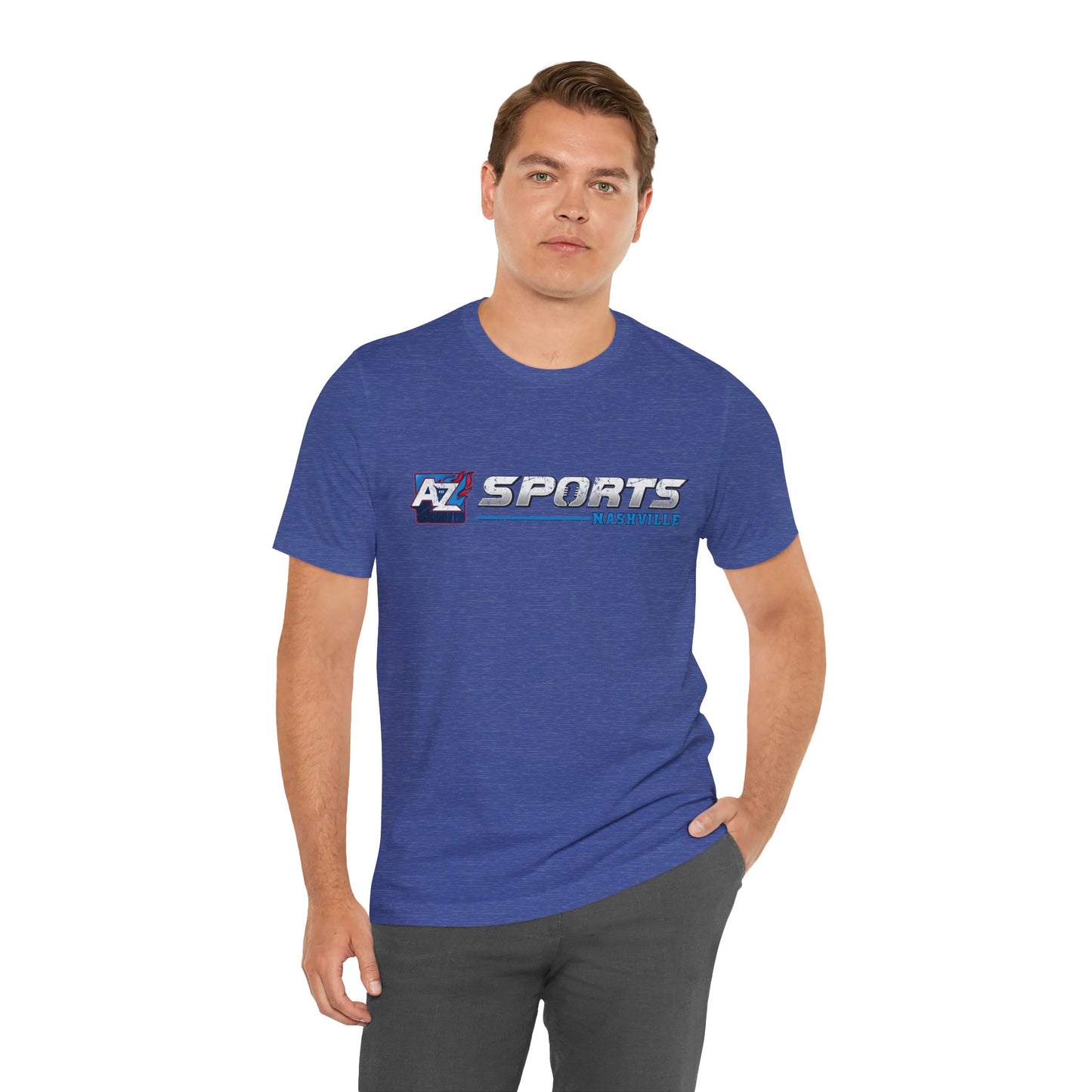 A to Z Sports Nashville Faded Horizontal Short Sleeve Tee