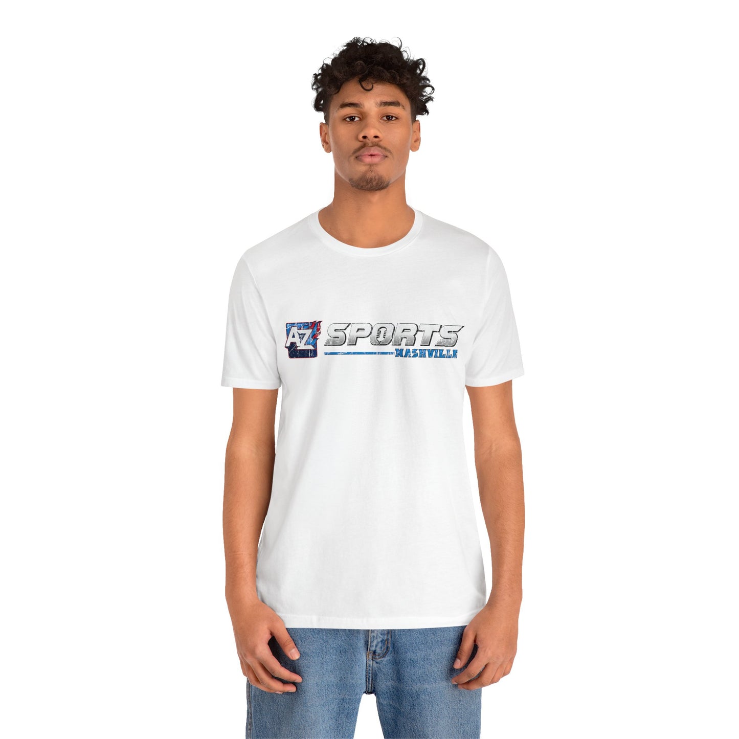 A to Z Sports Nashville Faded Horizontal Short Sleeve Tee