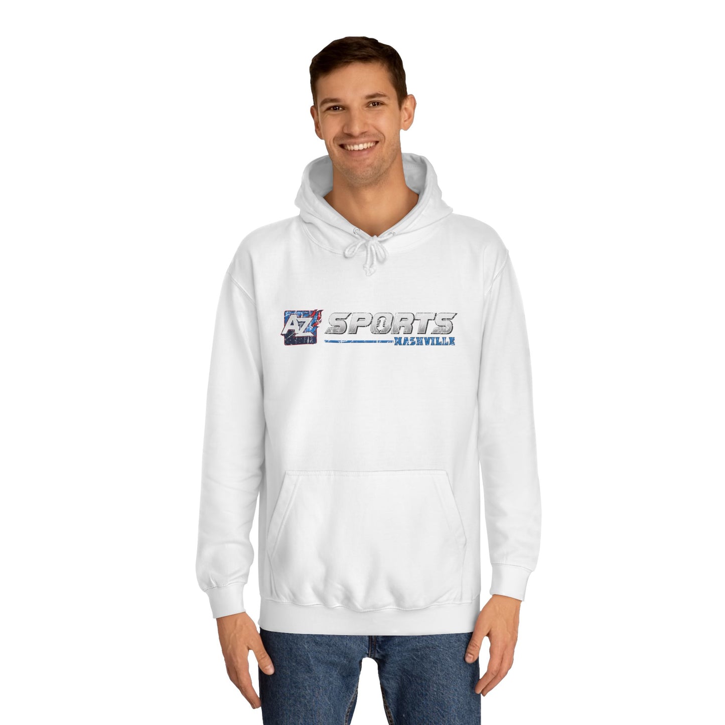 A to Z Sports Nashville Faded Horizontal Logo Hoodie