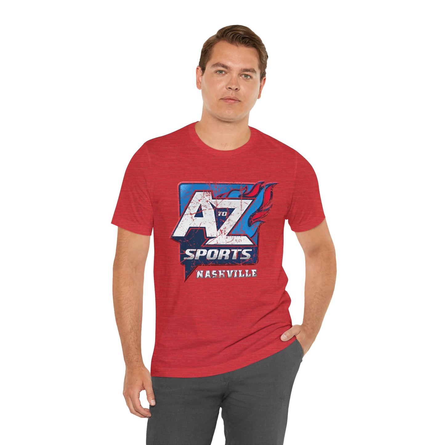 A to Z Sports Nashville Faded Short Sleeve Tee