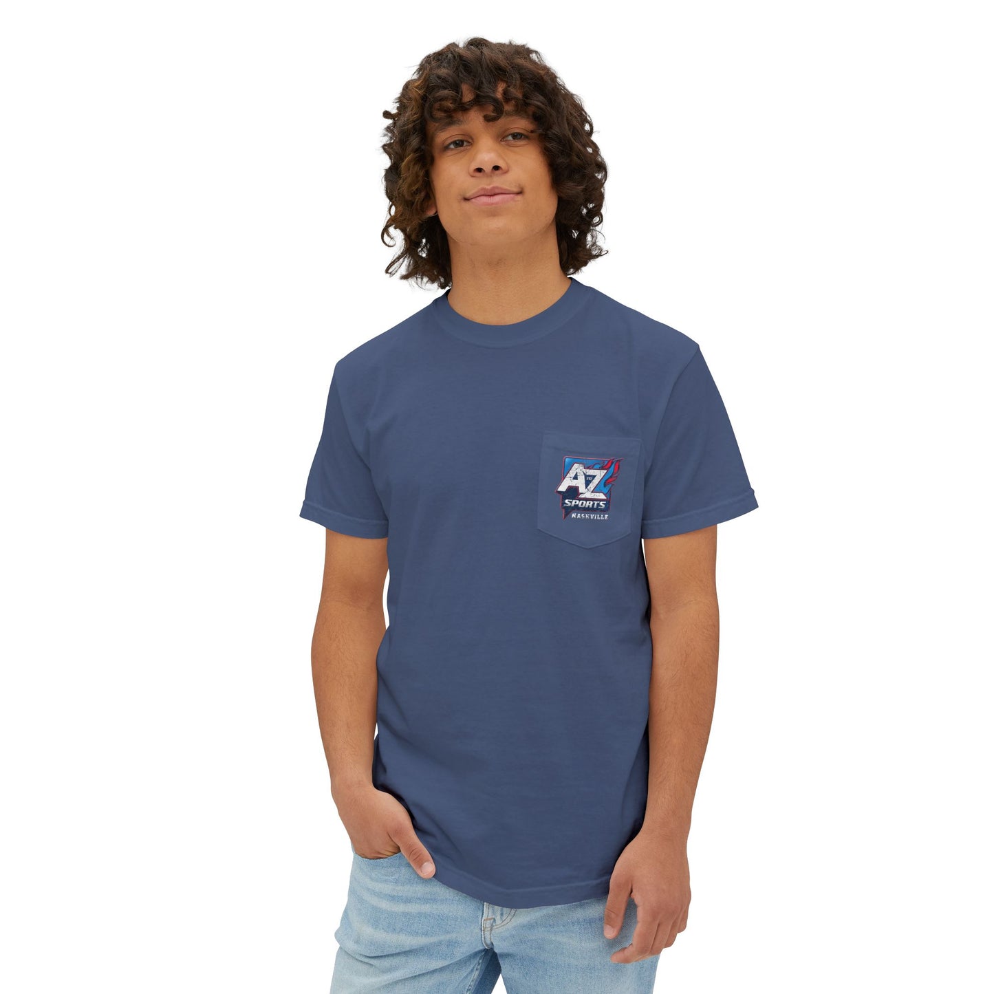 A to Z Sports Nashville Faded Pocket T-Shirt