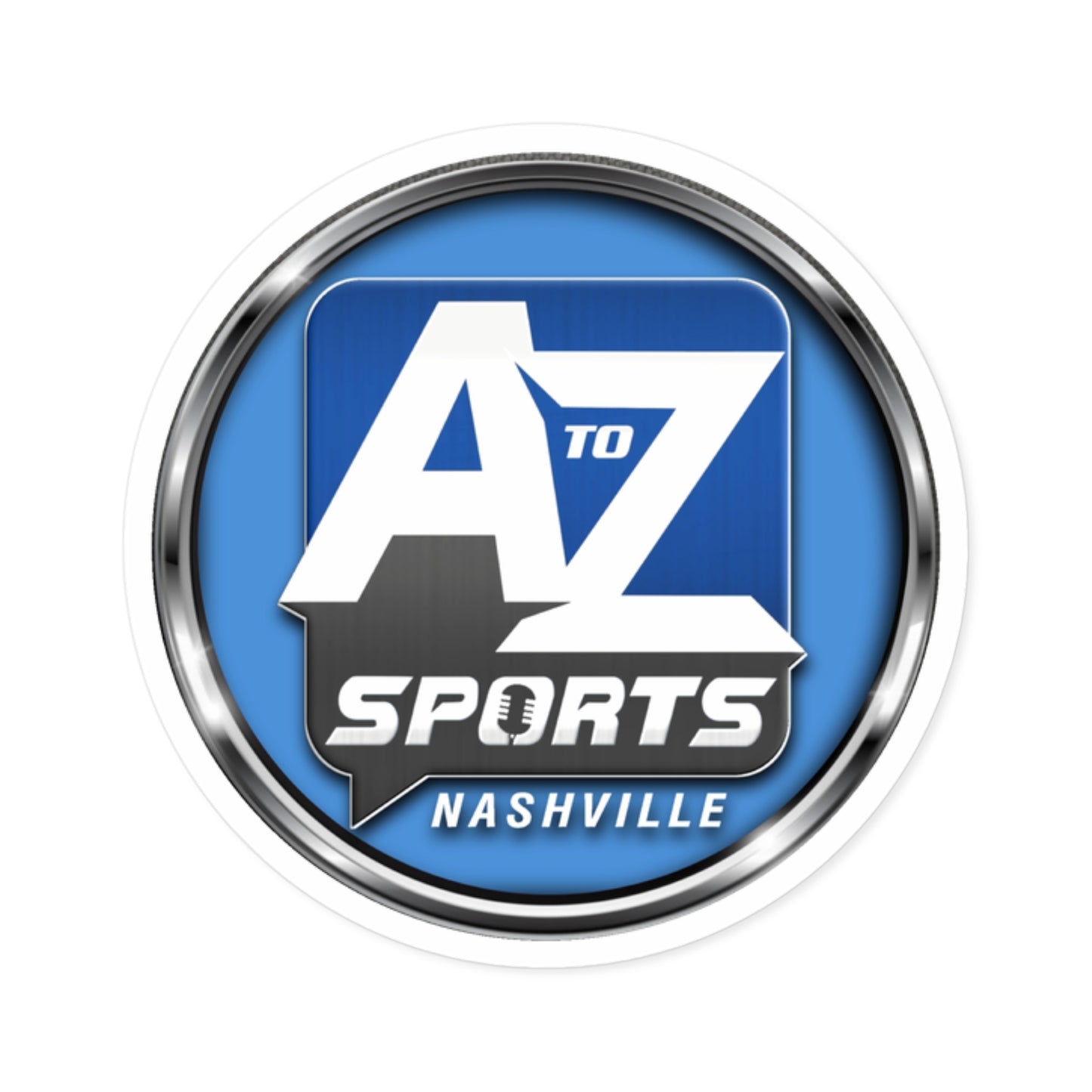 A to Z Sports Round Sticker