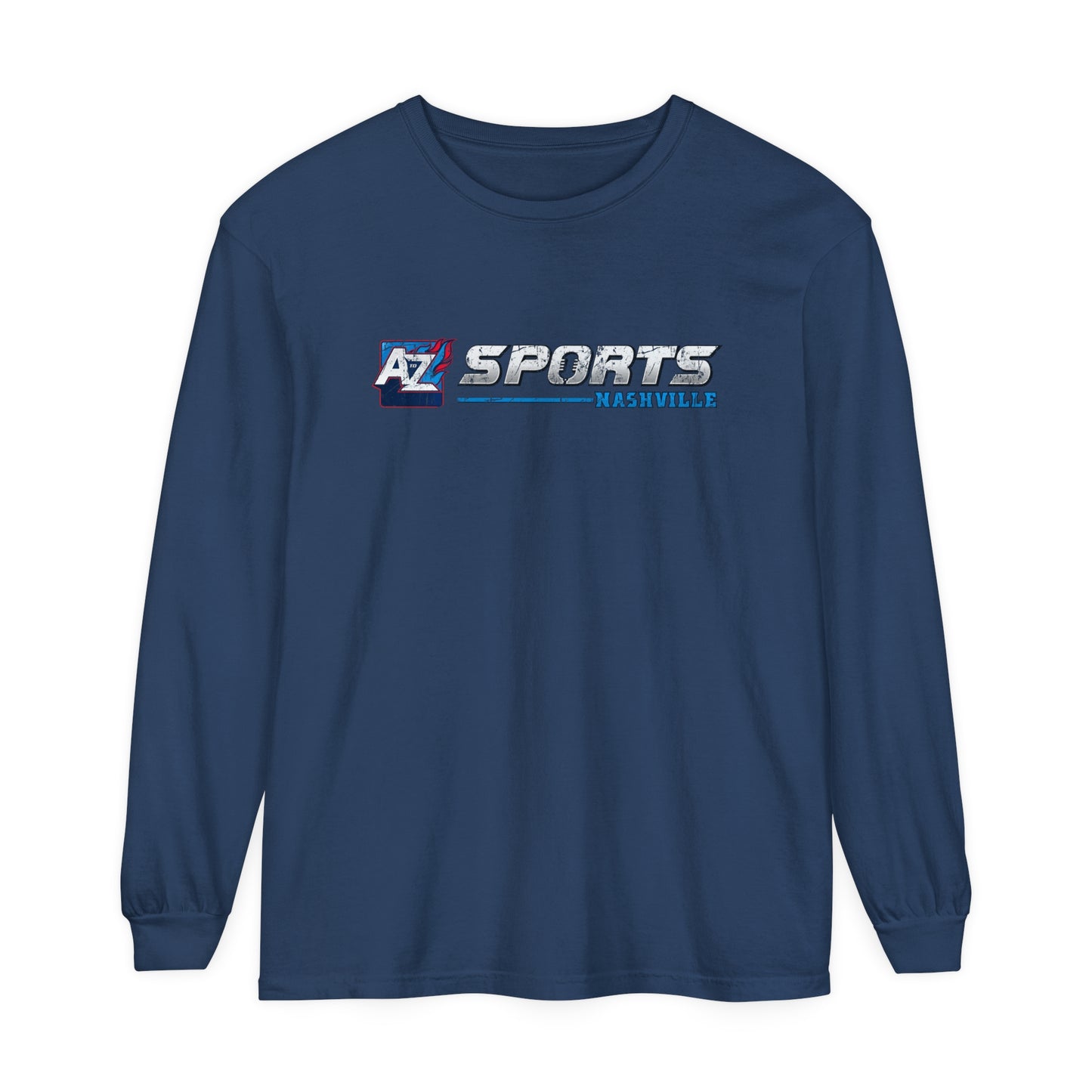 A to Z Sports Nashville Faded Horizontal Logo Long Sleeve T-Shirt