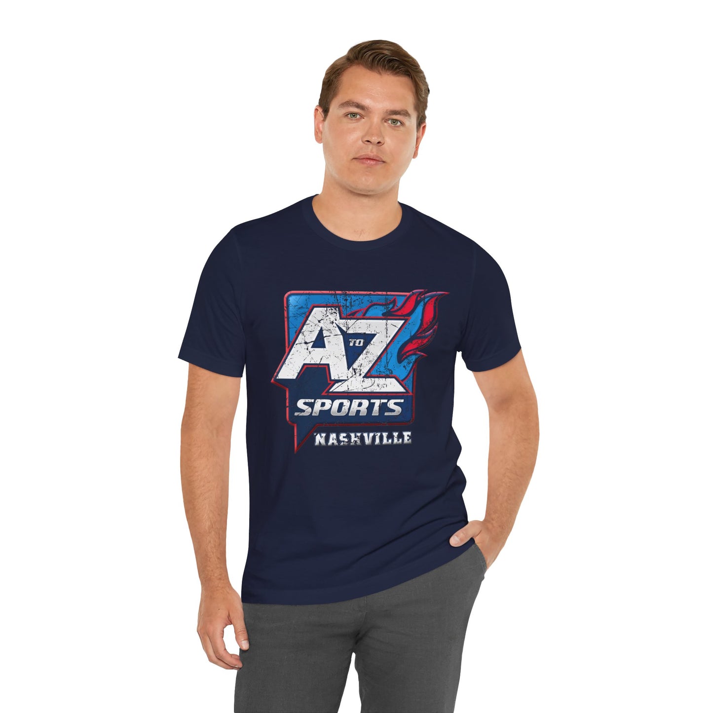 A to Z Sports Nashville Faded Short Sleeve Tee