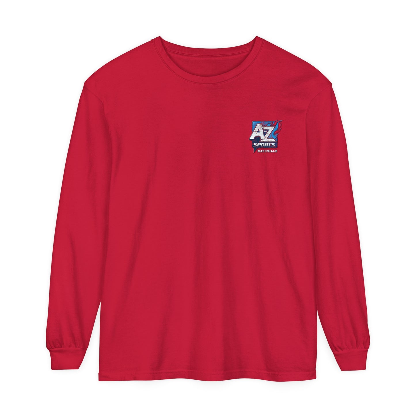 A to Z Sports Nashville Faded Square Chest Long Sleeve T-Shirt