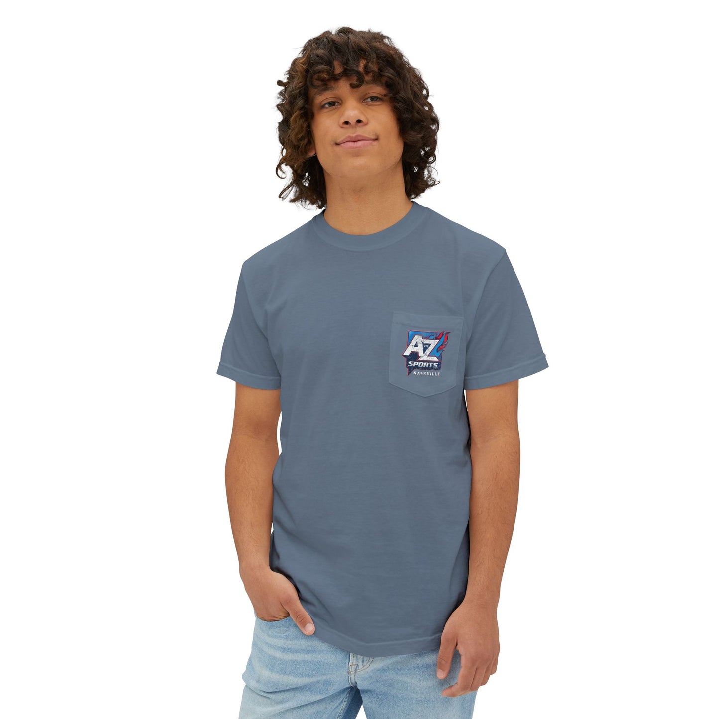 A to Z Sports Nashville Faded Pocket T-Shirt