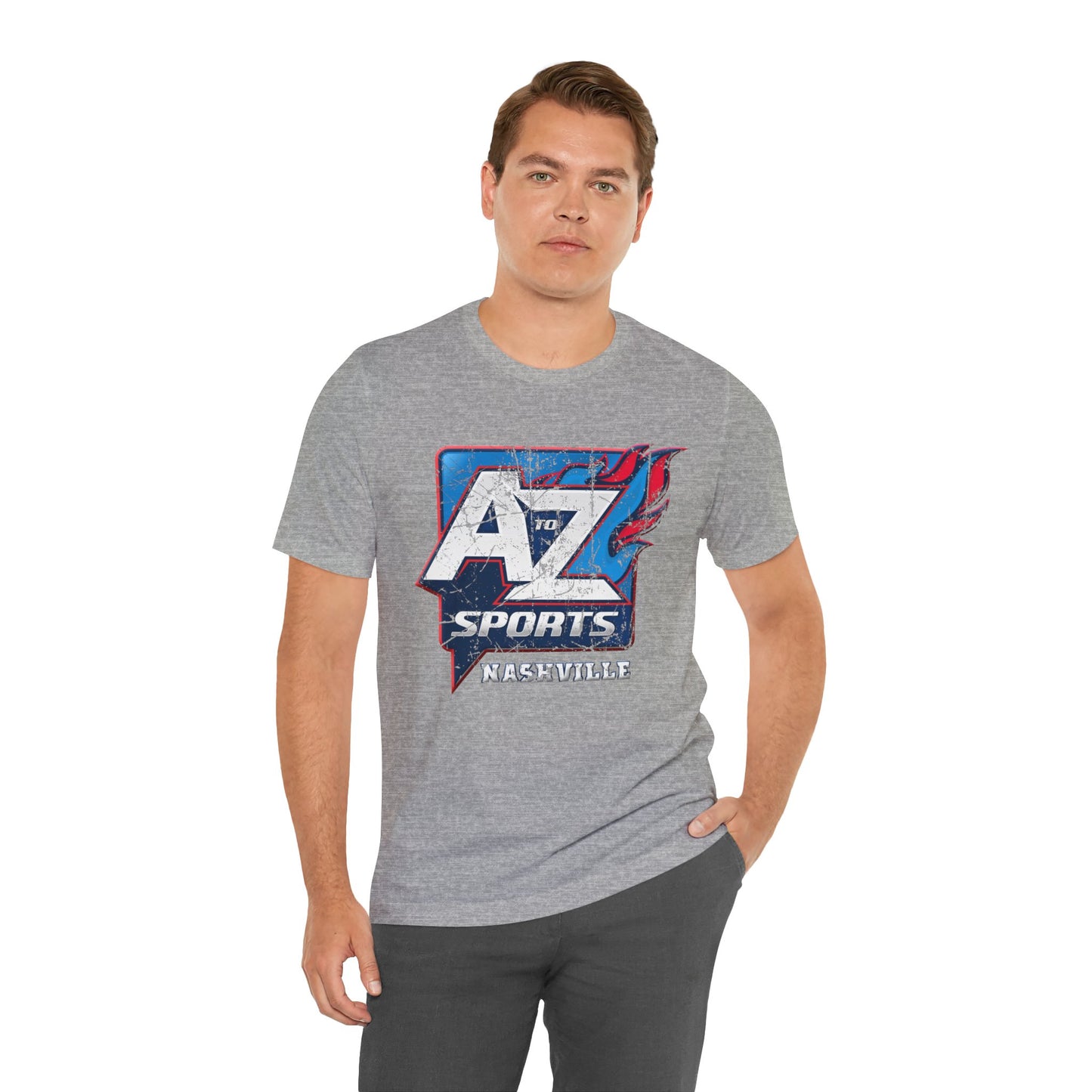 A to Z Sports Nashville Faded Short Sleeve Tee
