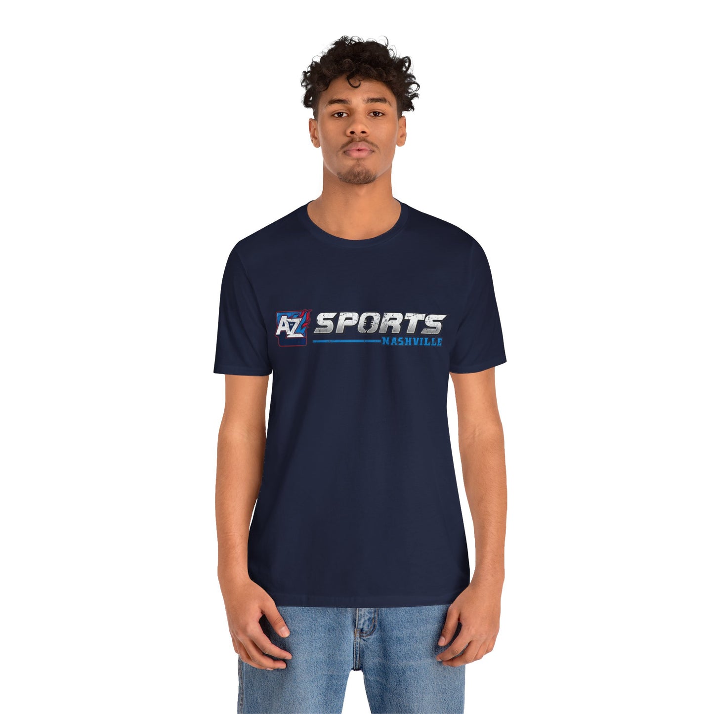 A to Z Sports Nashville Faded Horizontal Short Sleeve Tee