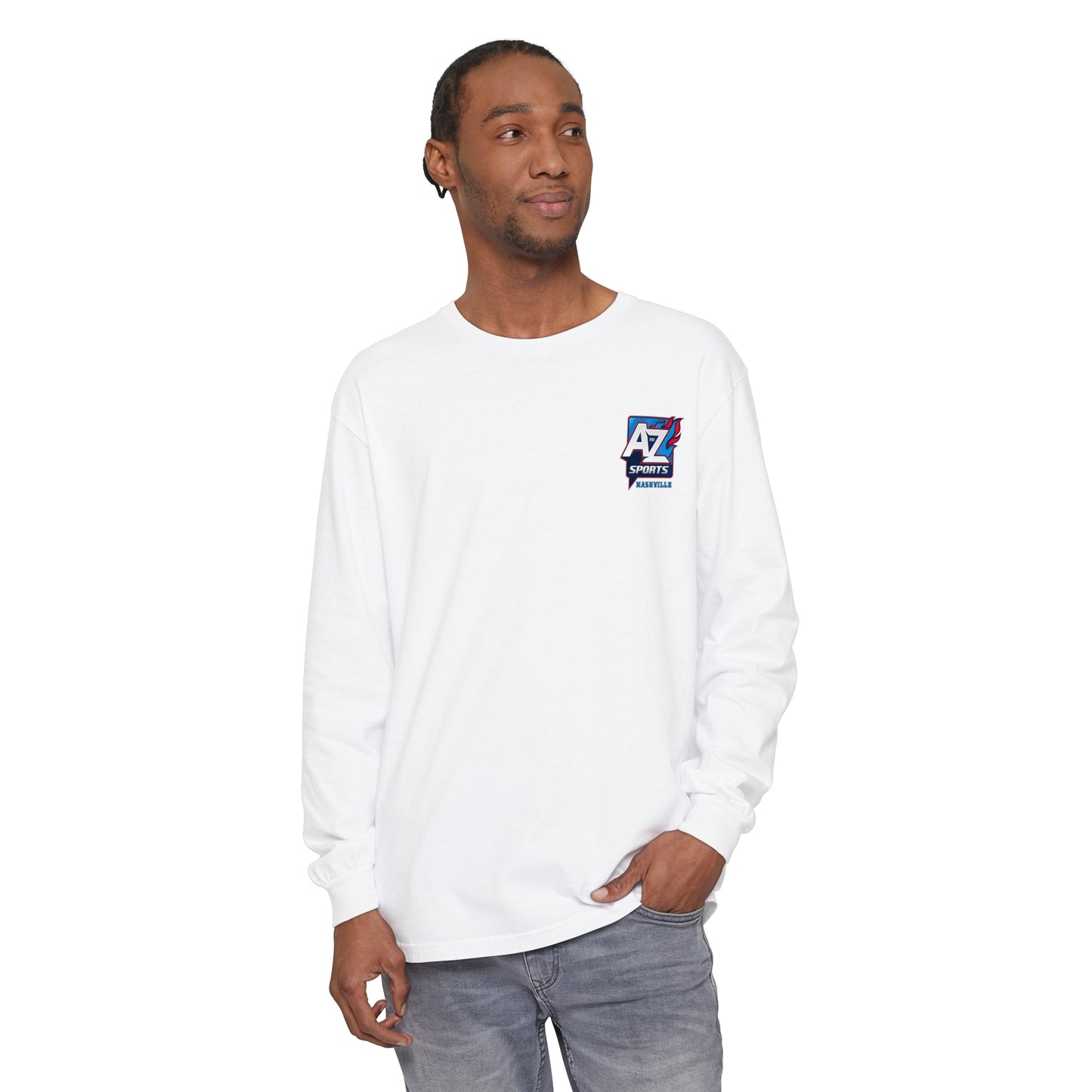 A to Z Sports Nashville Chest Logo Long Sleeve T-Shirt