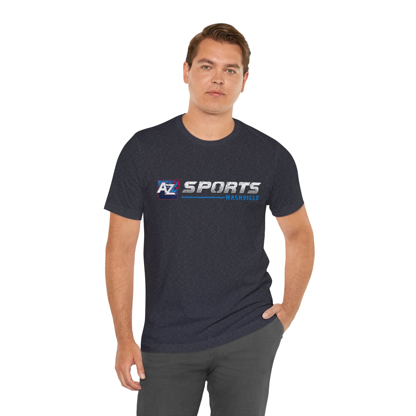 A to Z Sports Nashville Faded Horizontal Short Sleeve Tee