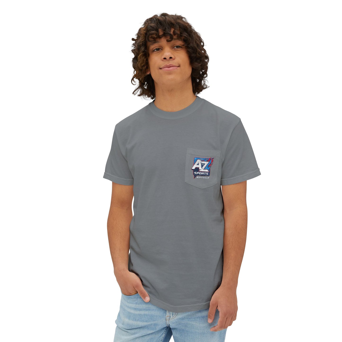 A to Z Sports Nashville Faded Pocket T-Shirt