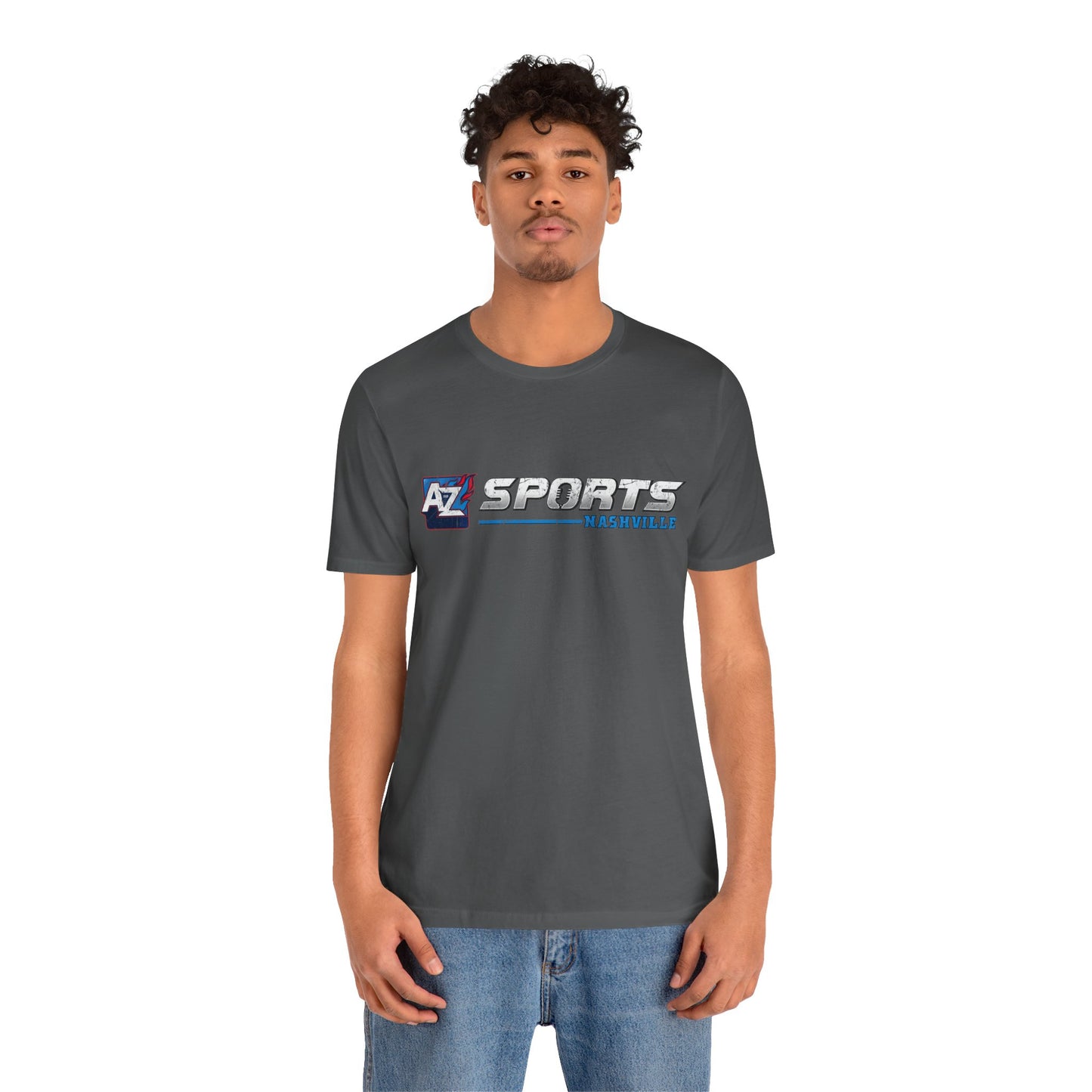 A to Z Sports Nashville Faded Horizontal Short Sleeve Tee
