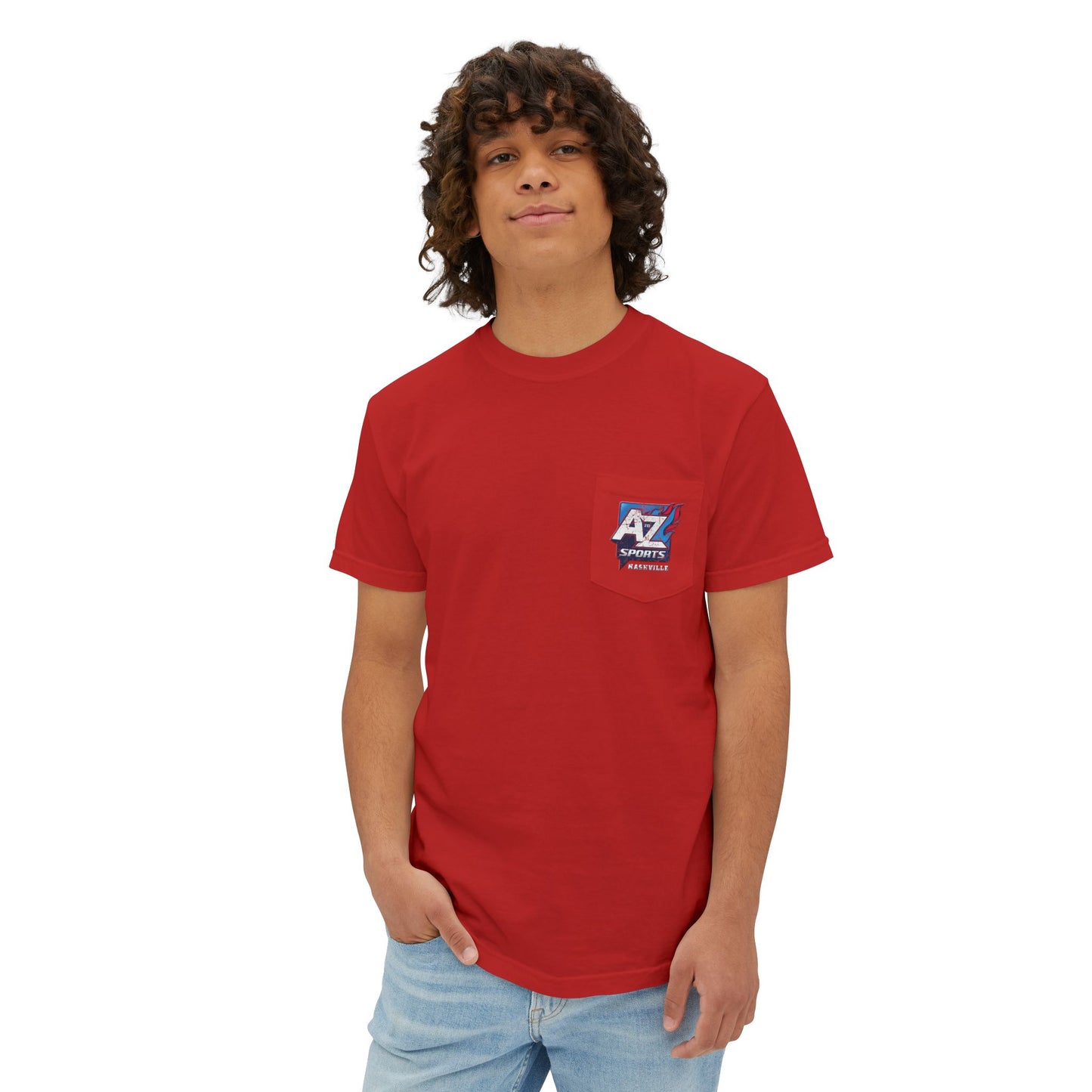 A to Z Sports Nashville Faded Pocket T-Shirt
