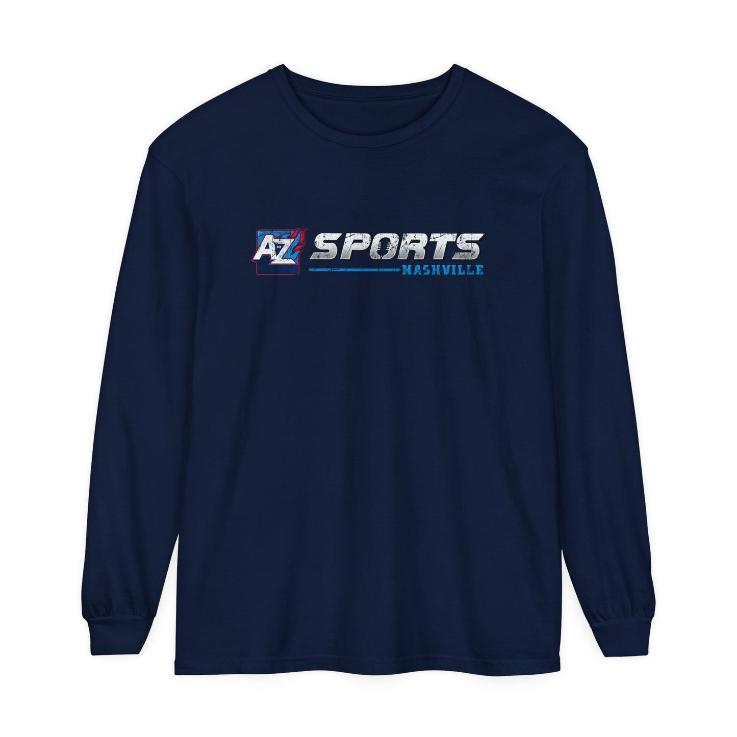 A to Z Sports Nashville Faded Horizontal Logo Long Sleeve T-Shirt