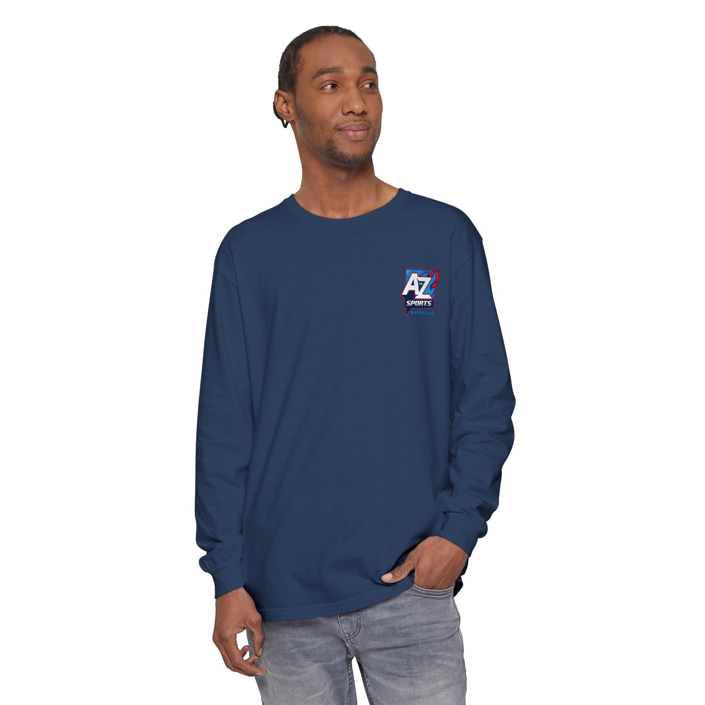 A to Z Sports Nashville Chest Logo Long Sleeve T-Shirt