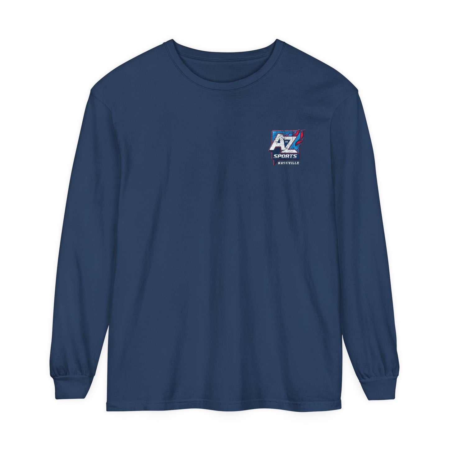 A to Z Sports Nashville Faded Square Chest Long Sleeve T-Shirt
