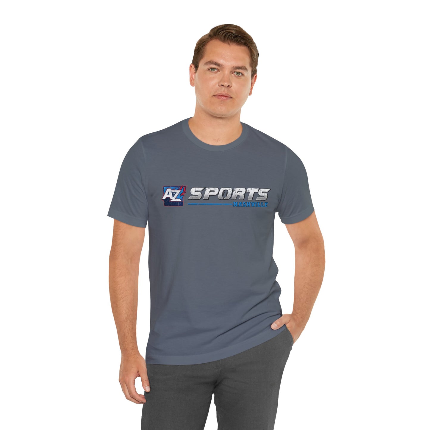 A to Z Sports Nashville Faded Horizontal Short Sleeve Tee