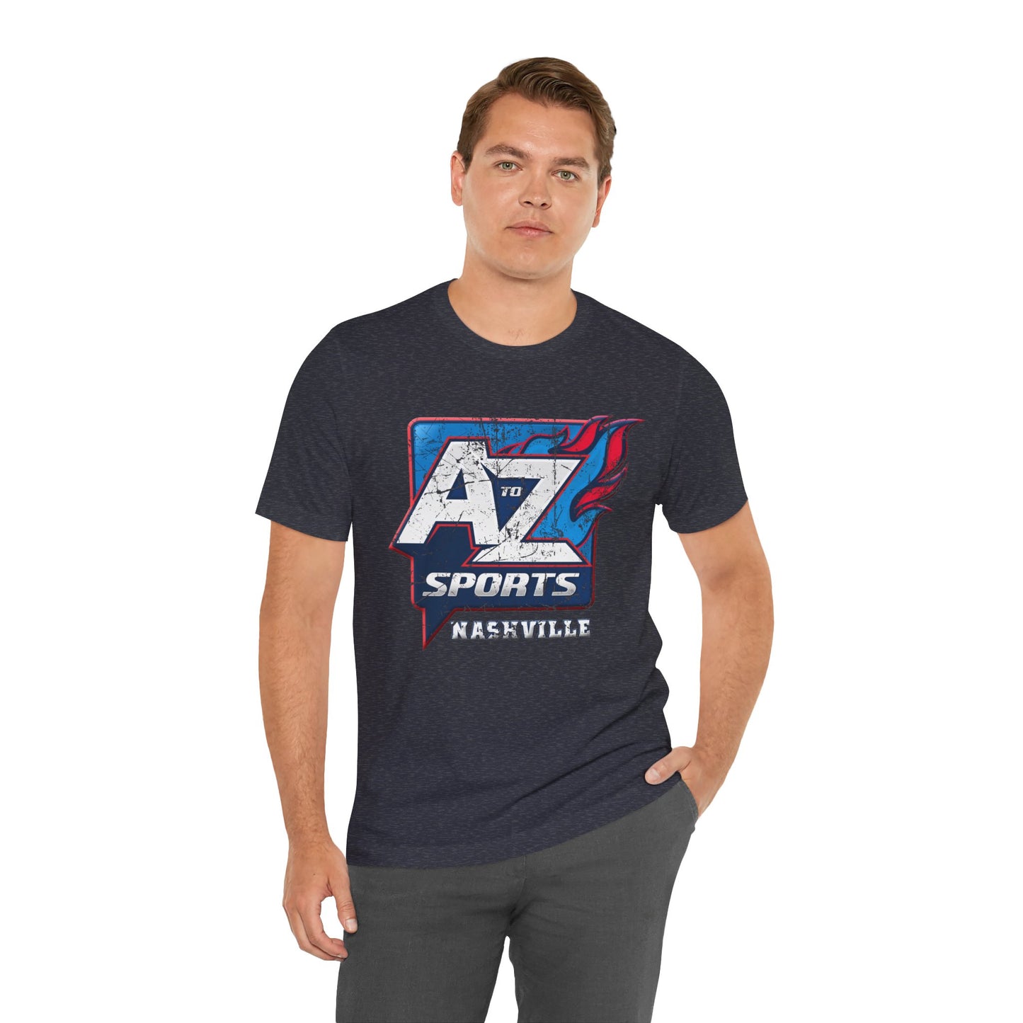 A to Z Sports Nashville Faded Short Sleeve Tee