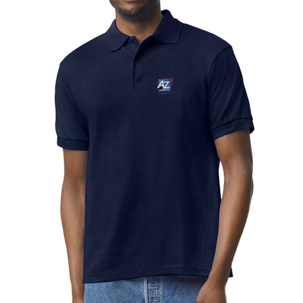 A to Z Sports Nashville Jersey Polo - navy